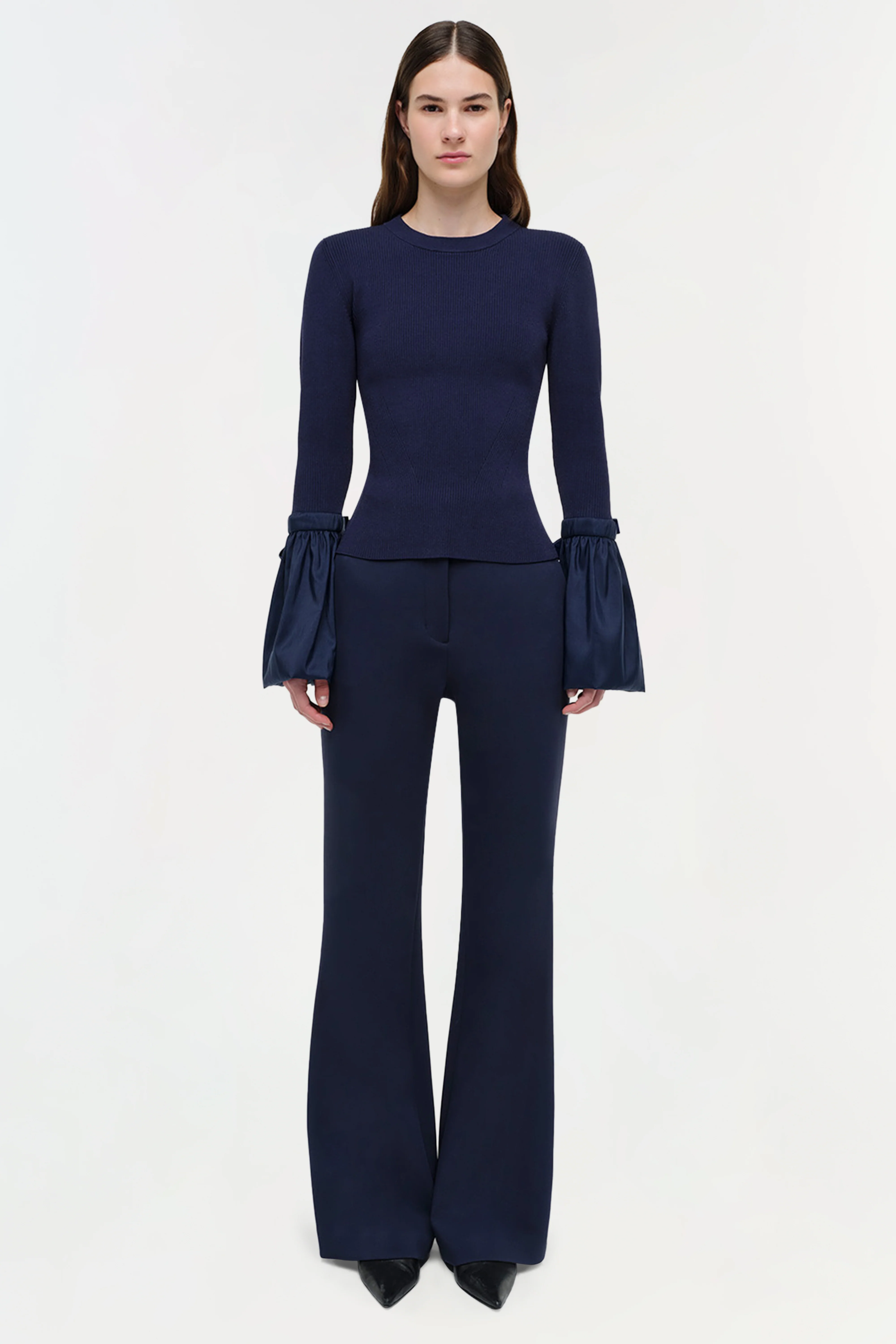 Agata Taffeta Knit Top - Image 5
