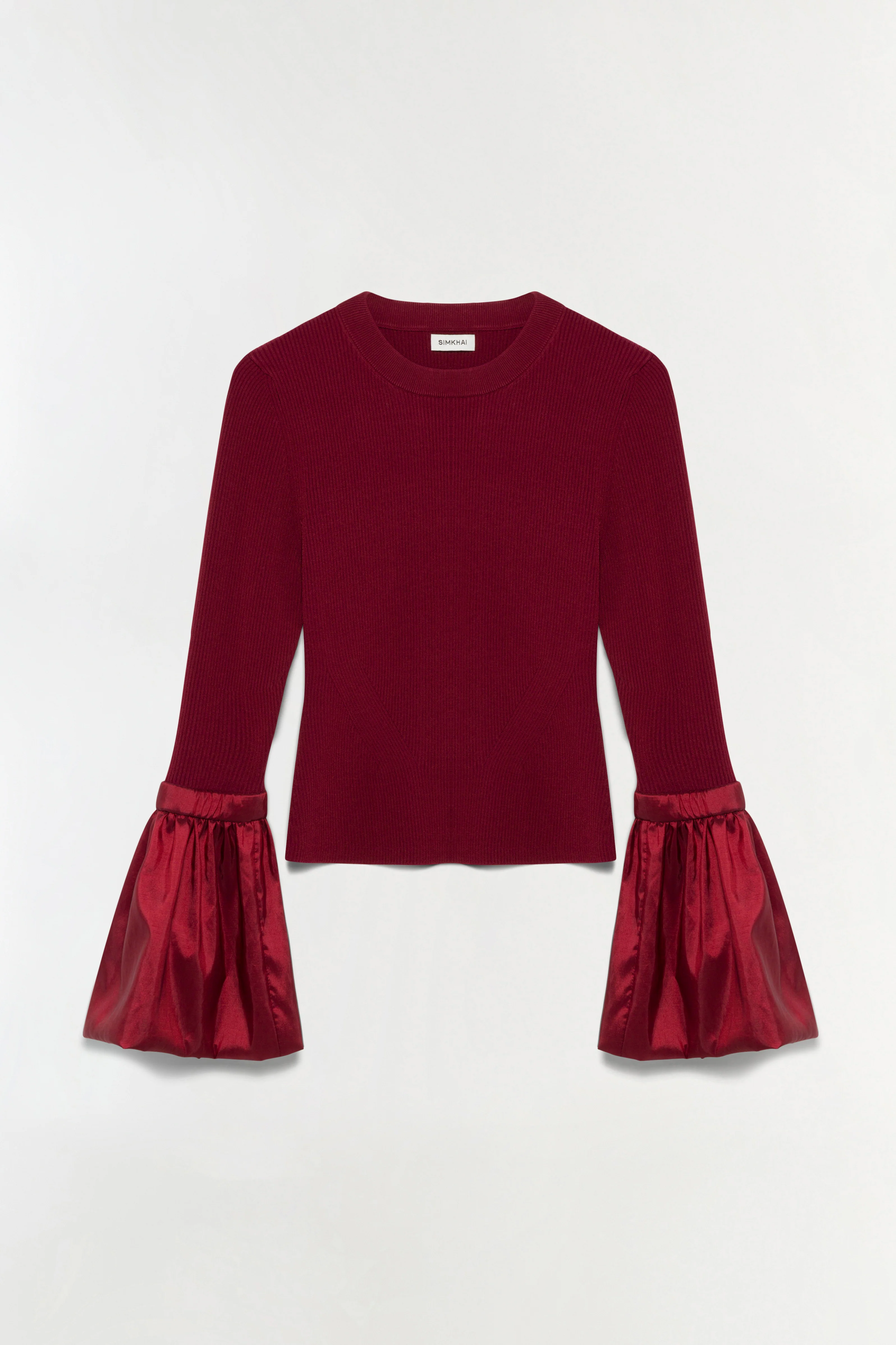 Agata Taffeta Knit Top