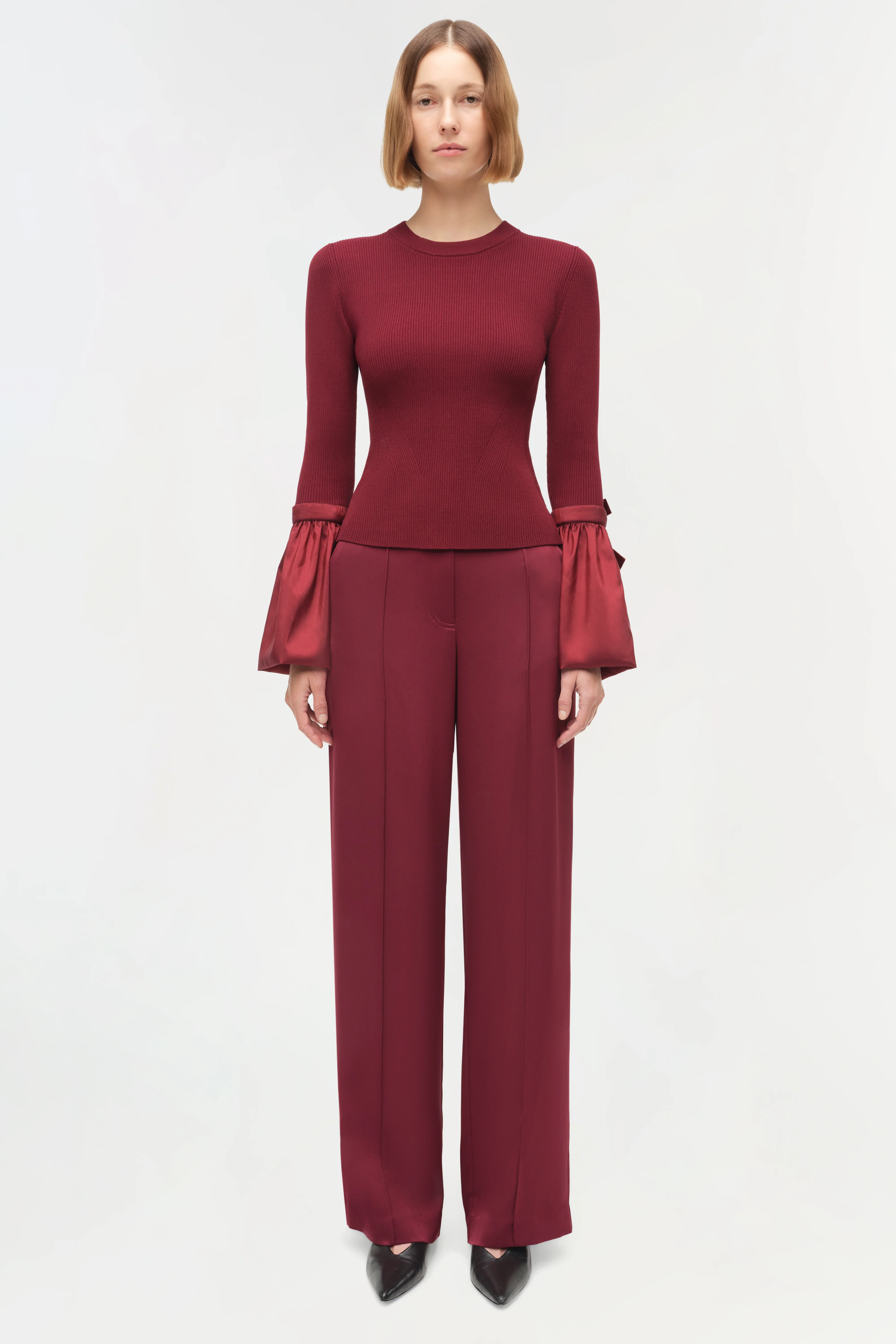 Agata Taffeta Knit Top - Image 6