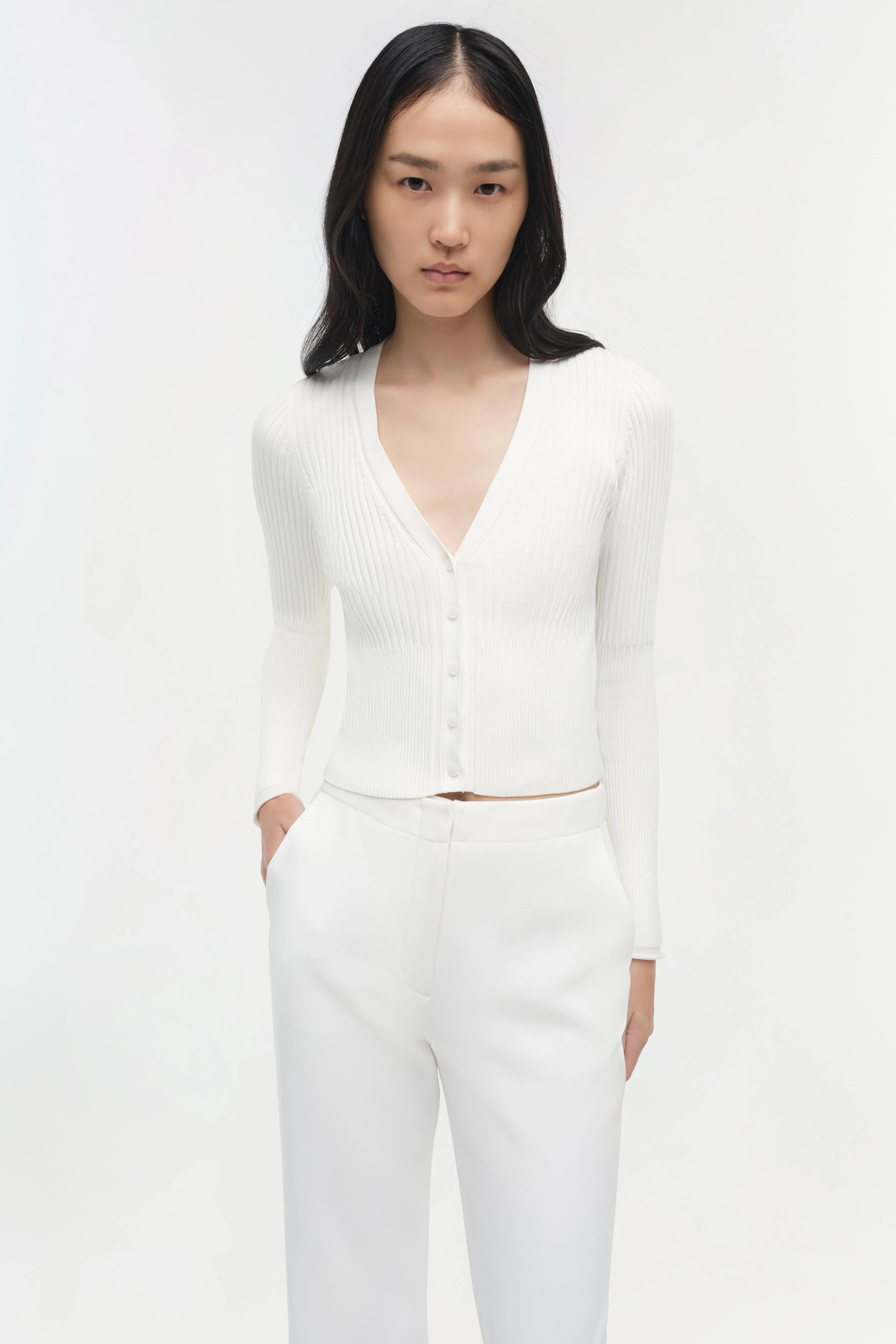 Ailany Rib Knit Cardigan - Image 3