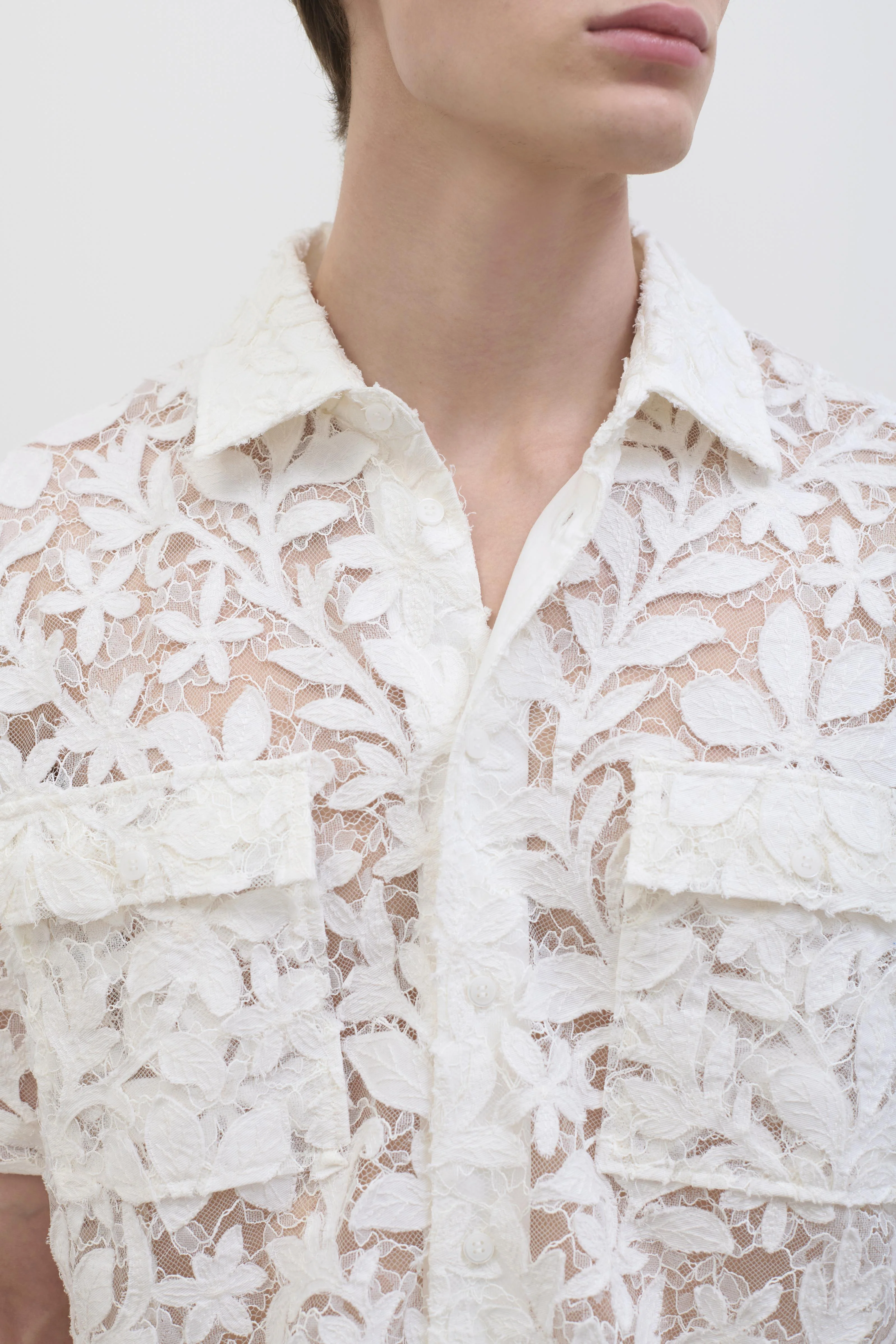 Alan Cotton Lace Shirt - Image 6