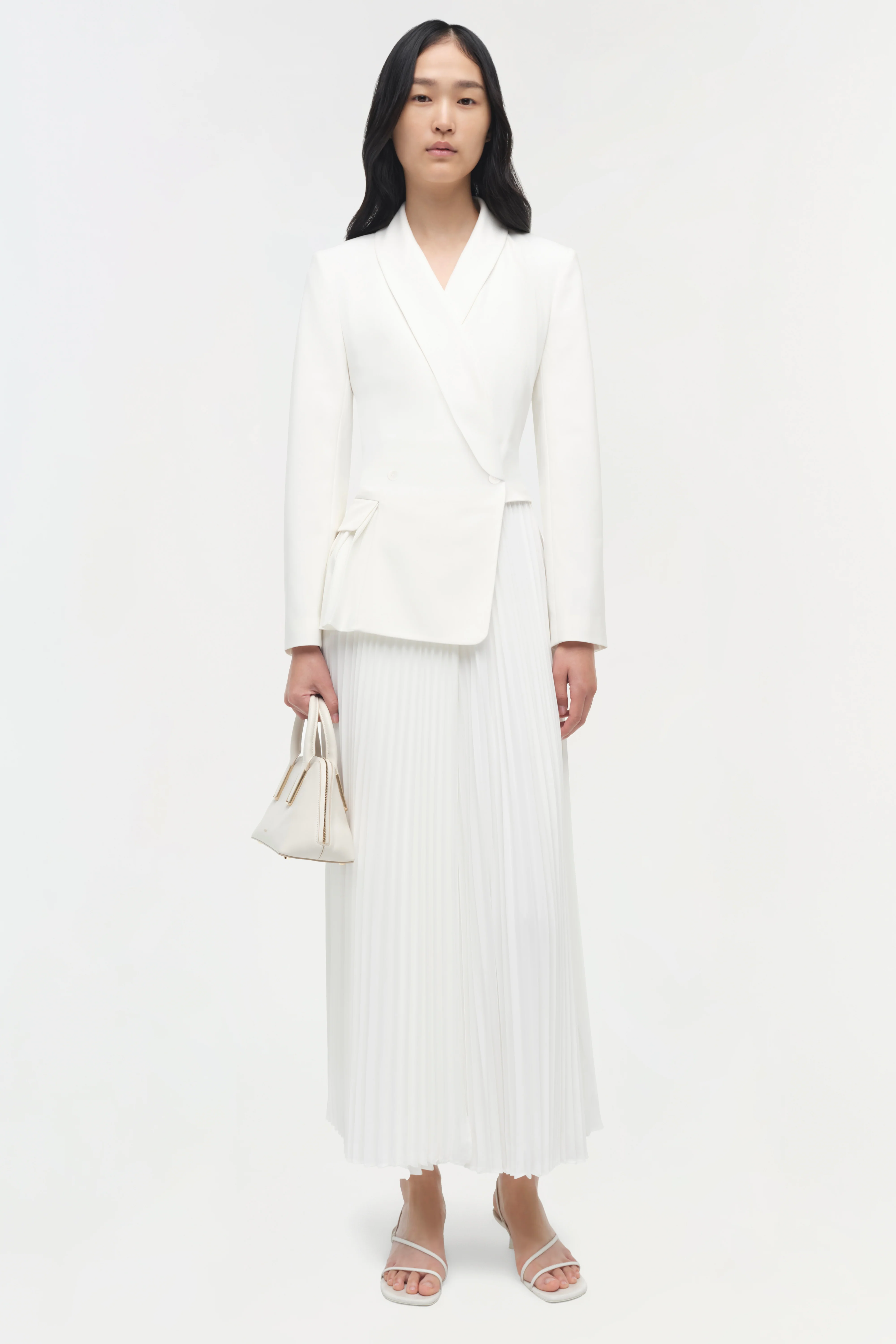 Alexandra Pleated Blazer Midi Dress - Image 2