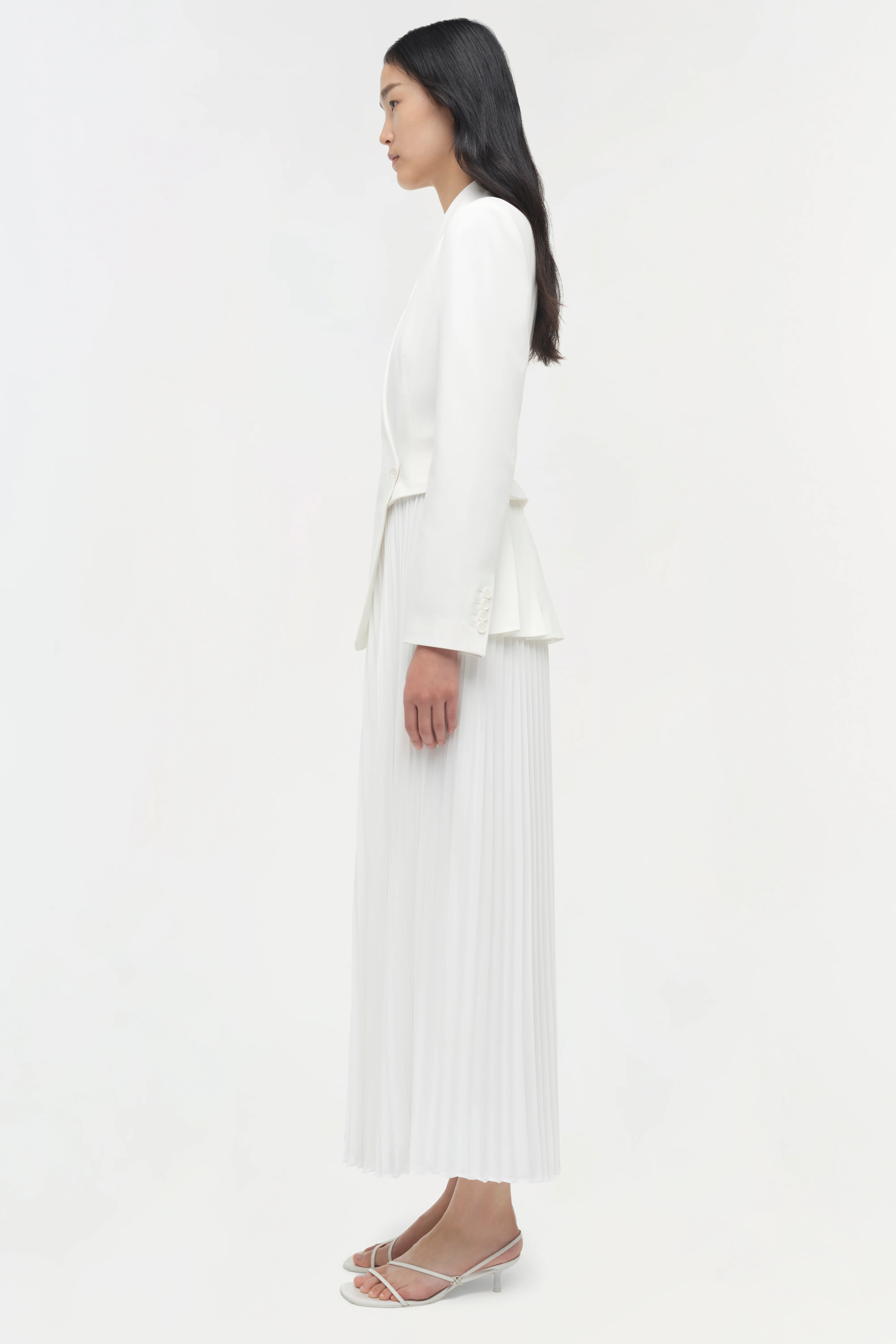 Alexandra Pleated Blazer Midi Dress - Image 4