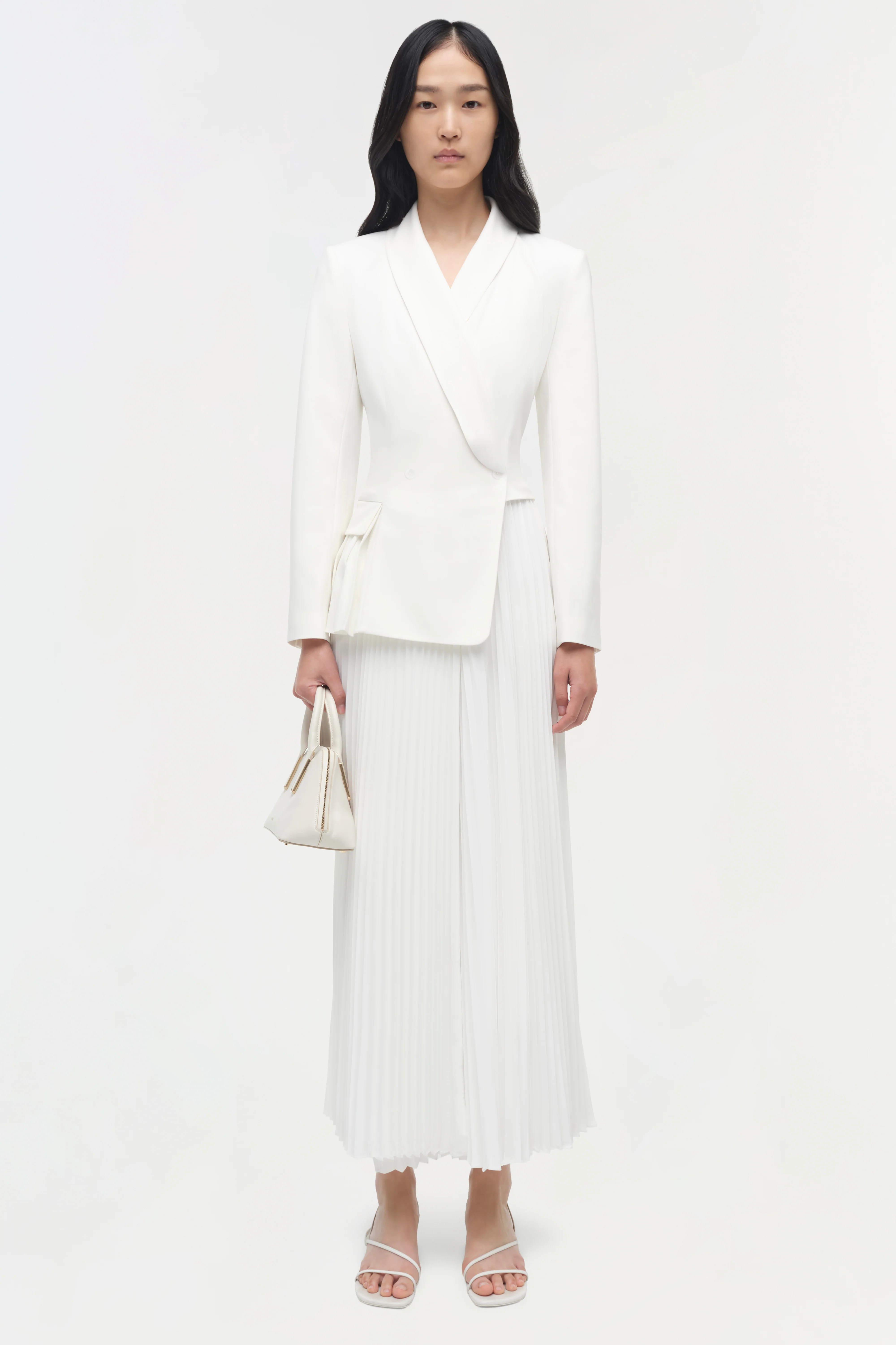 Alexandra Pleated Blazer Midi Dress - Image 6