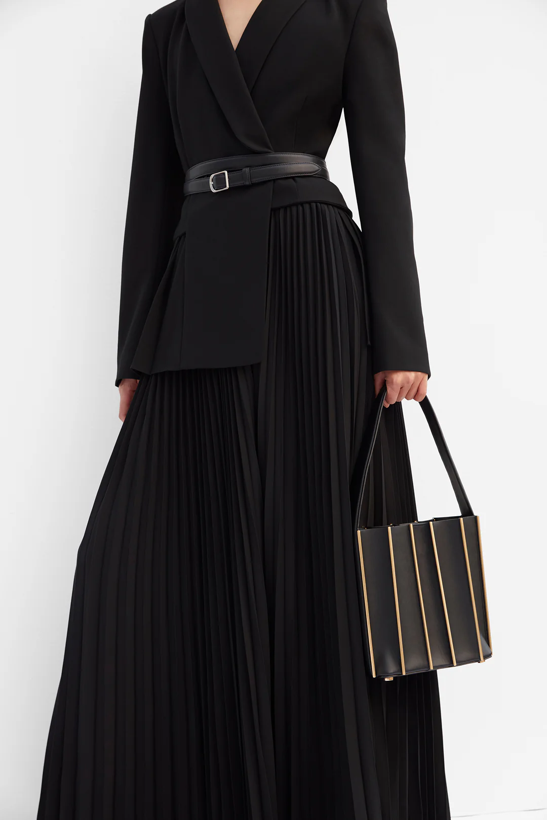 Alexandra Pleated Blazer Midi Dress - Image 2