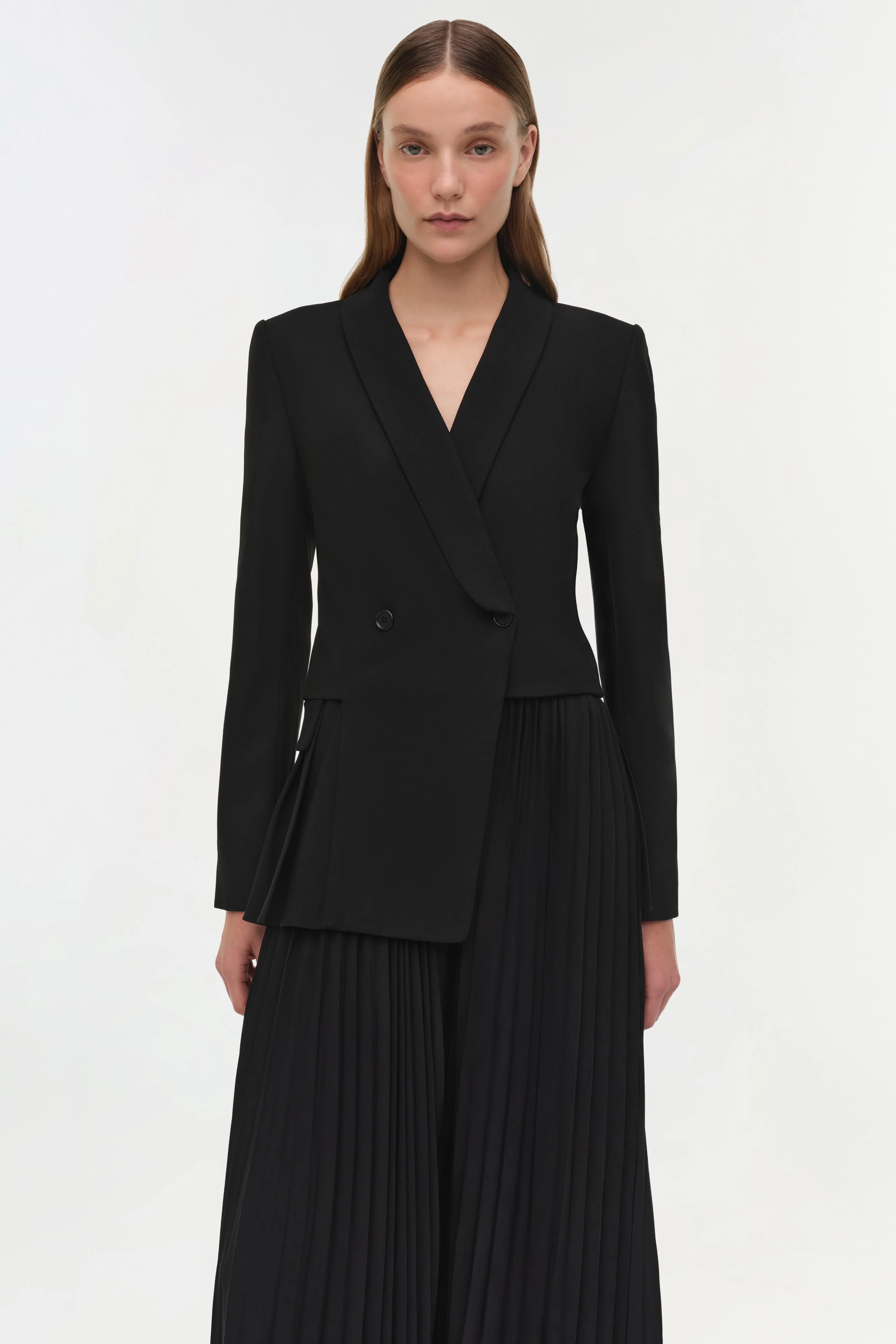 Alexandra Pleated Blazer Midi Dress - Image 4