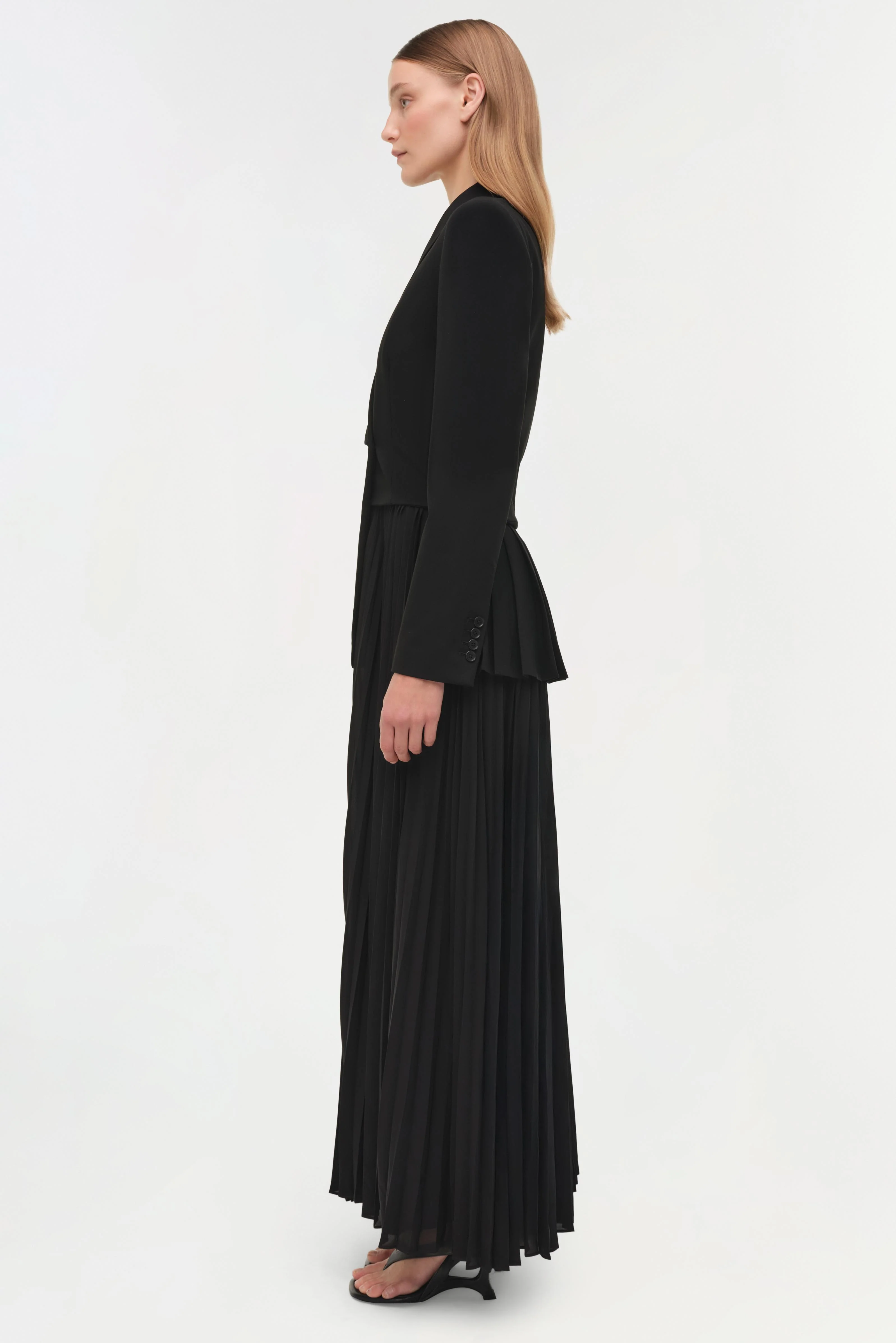 Alexandra Pleated Blazer Midi Dress - Image 5