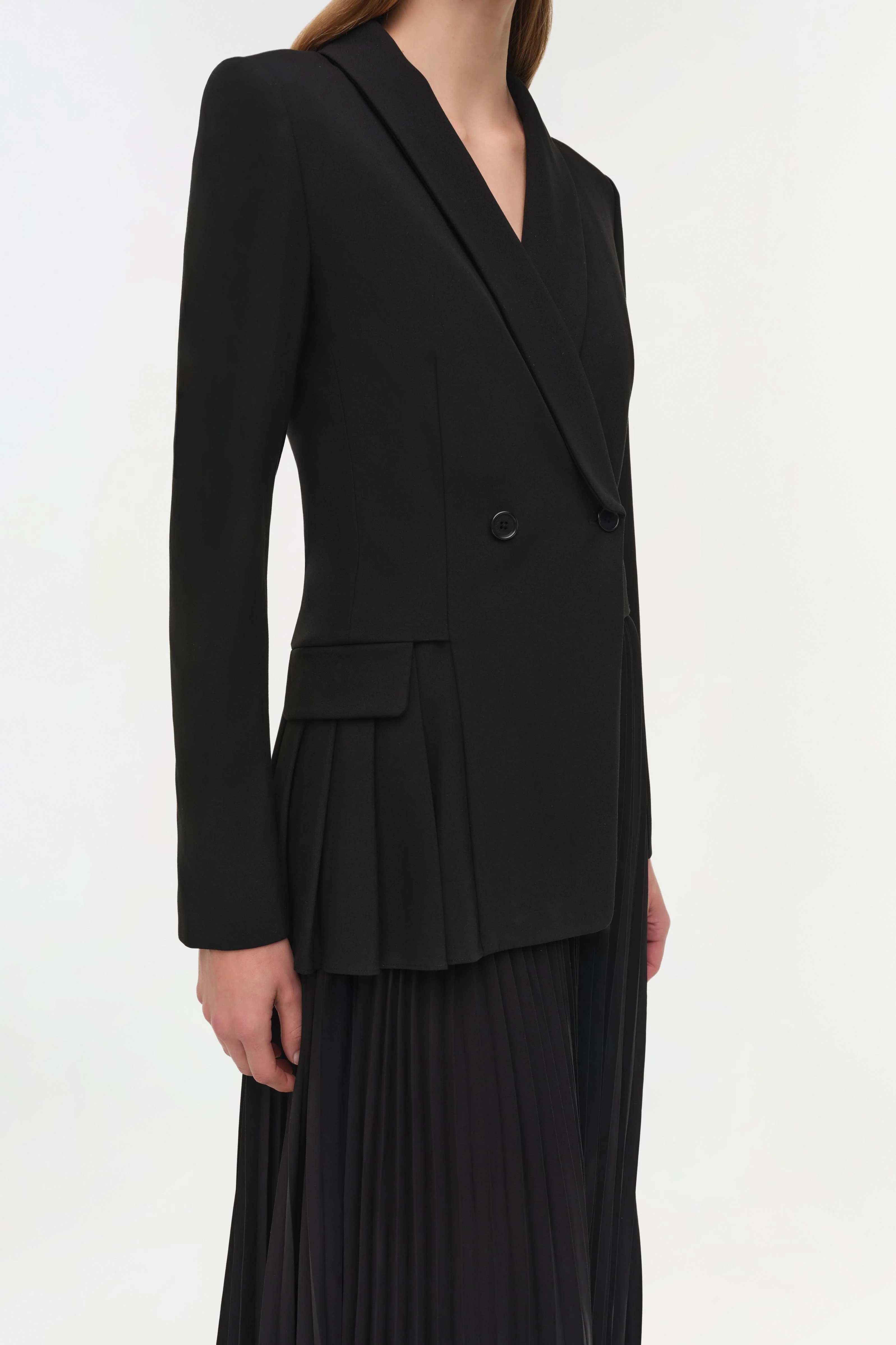 Alexandra Pleated Blazer Midi Dress - Image 7