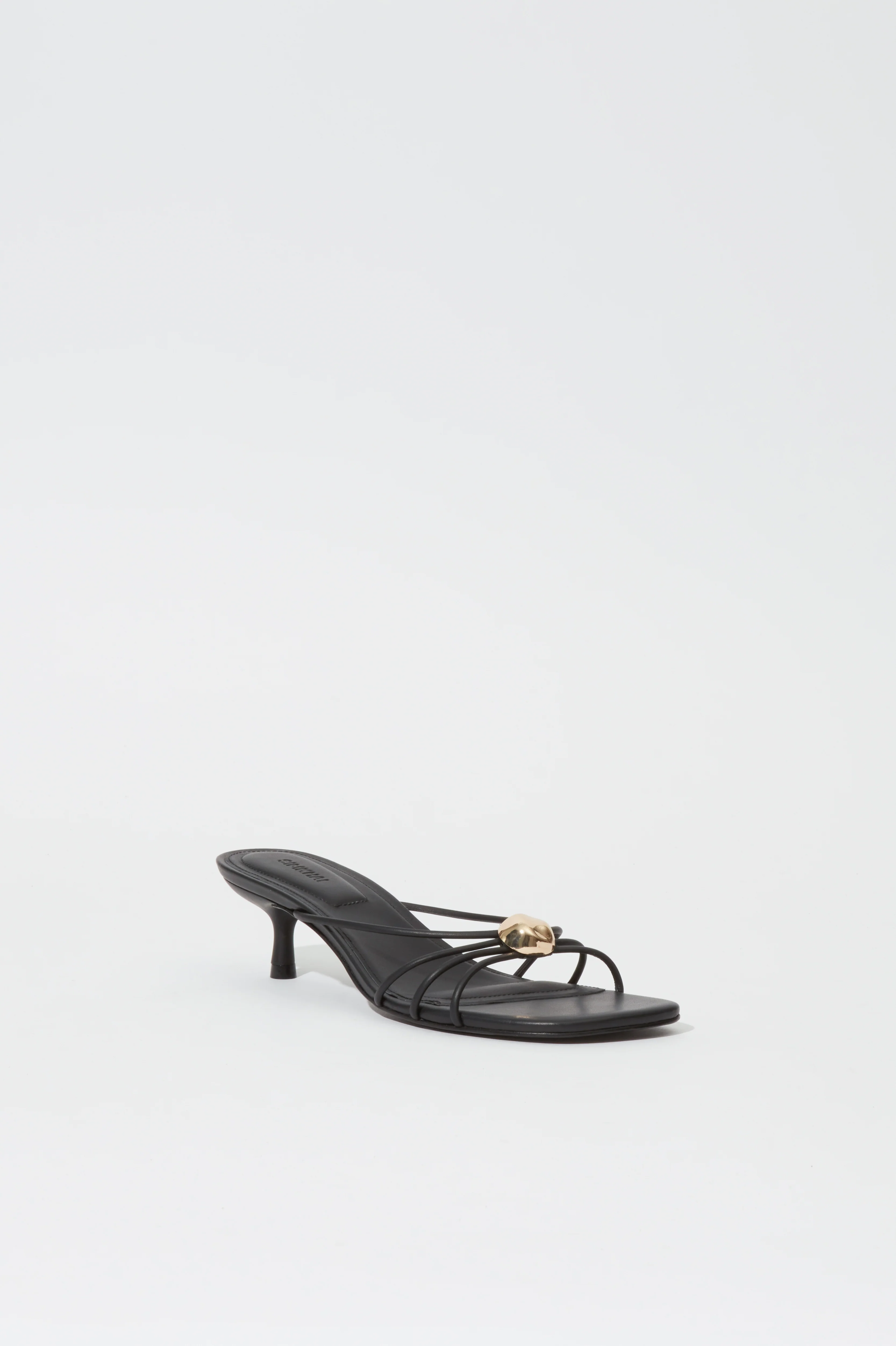 Amaya Leather Strappy Kitten Heel - Image 2