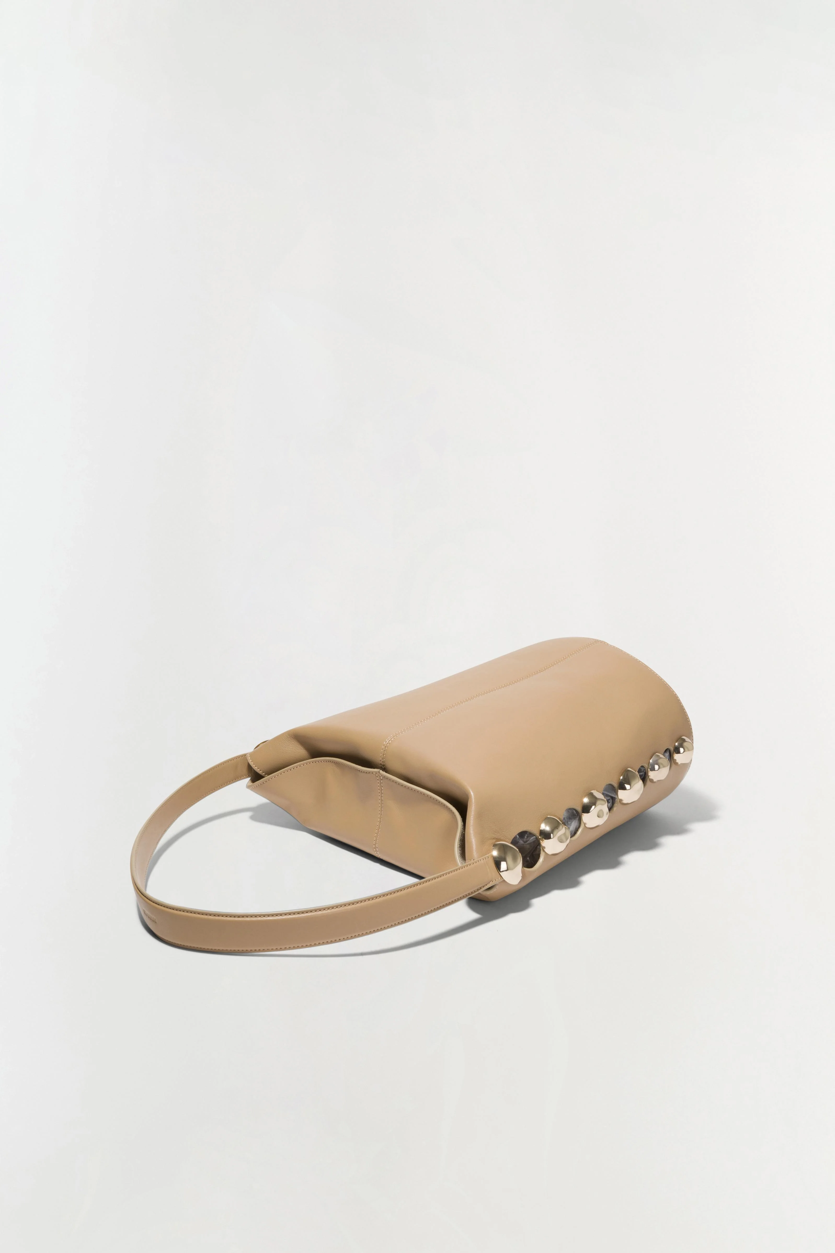 Amaya Suede Studded Bucket Bag - Image 5