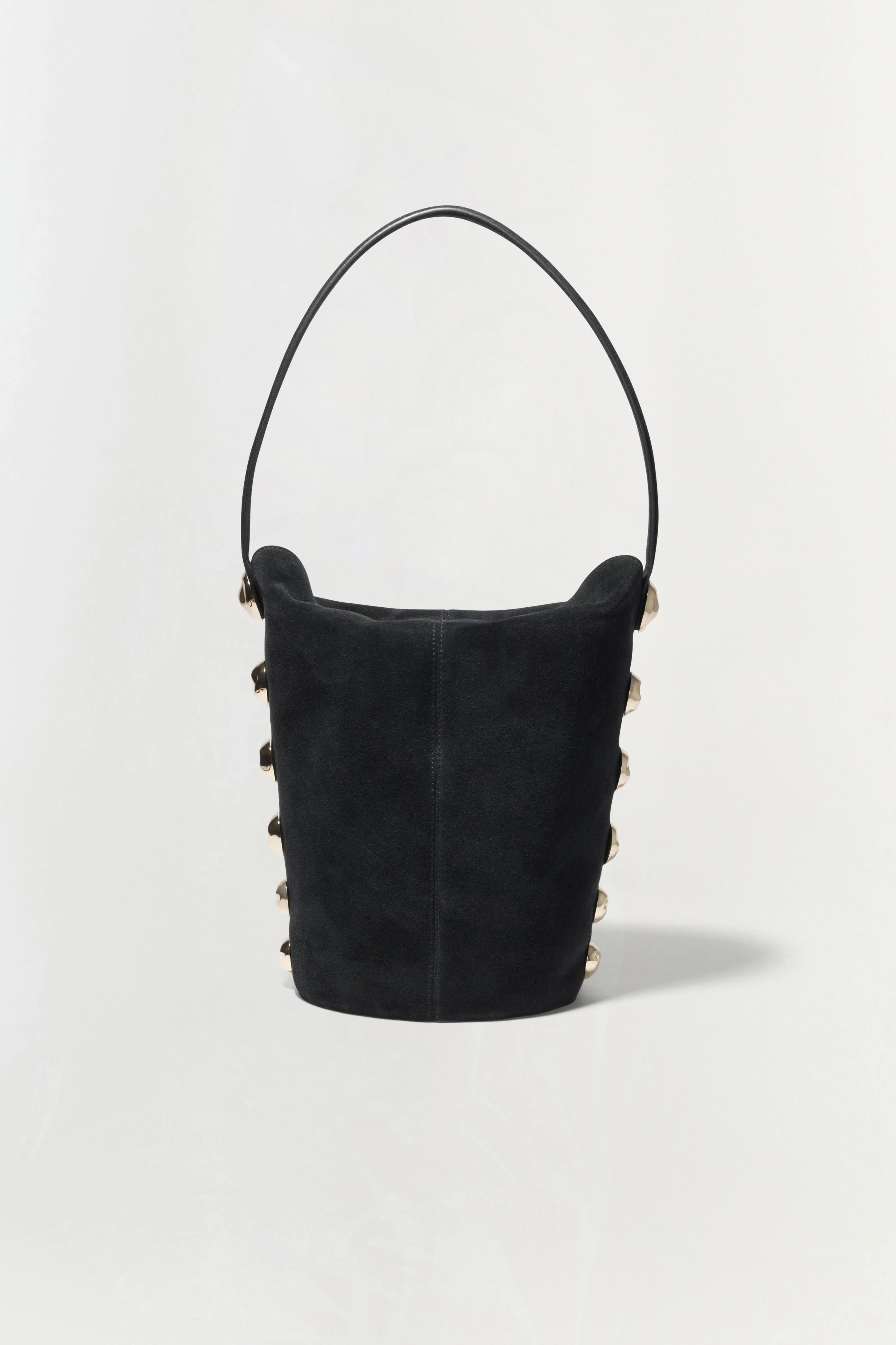 Amaya Suede Studded Bucket Bag