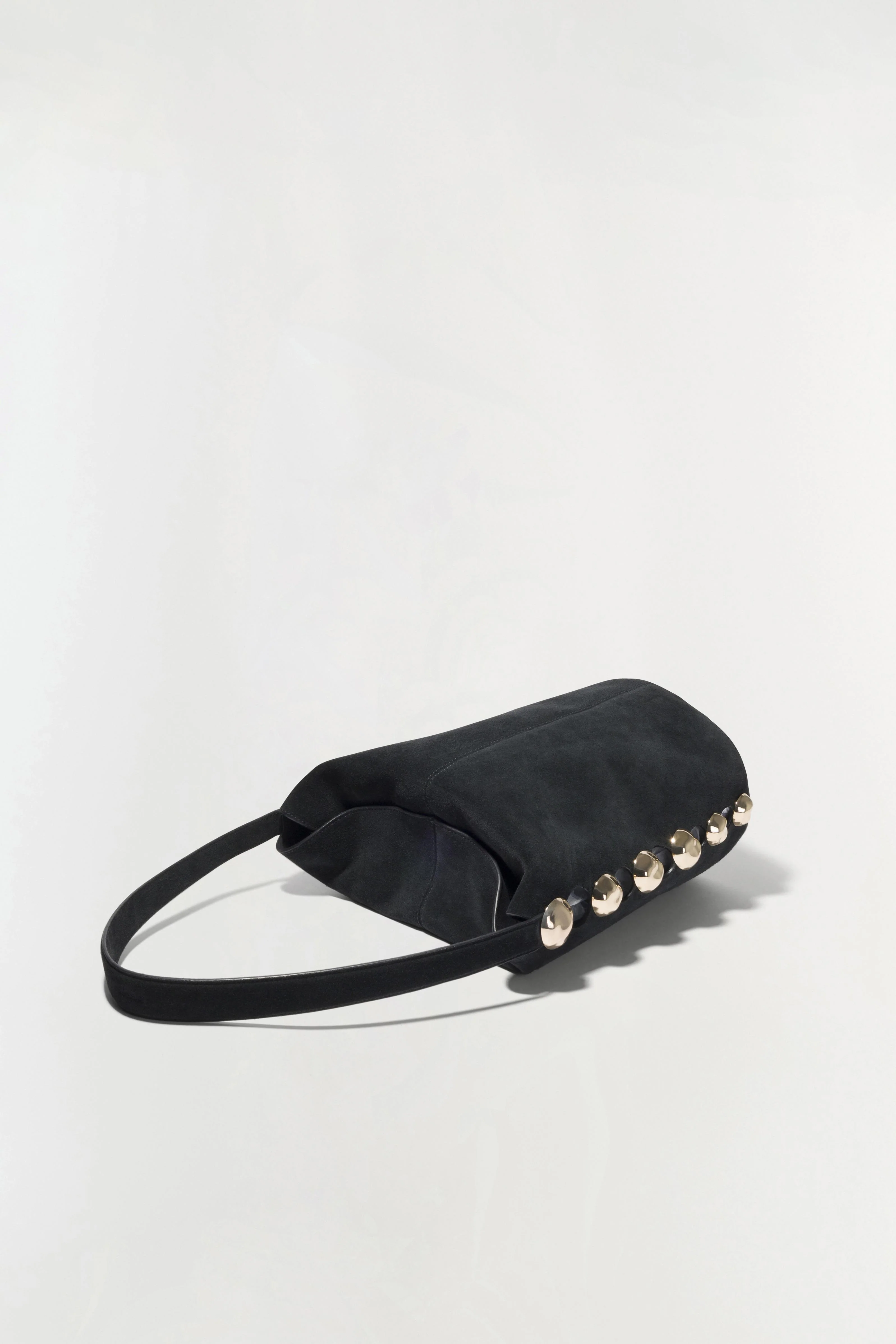 Amaya Suede Studded Bucket Bag - Image 4