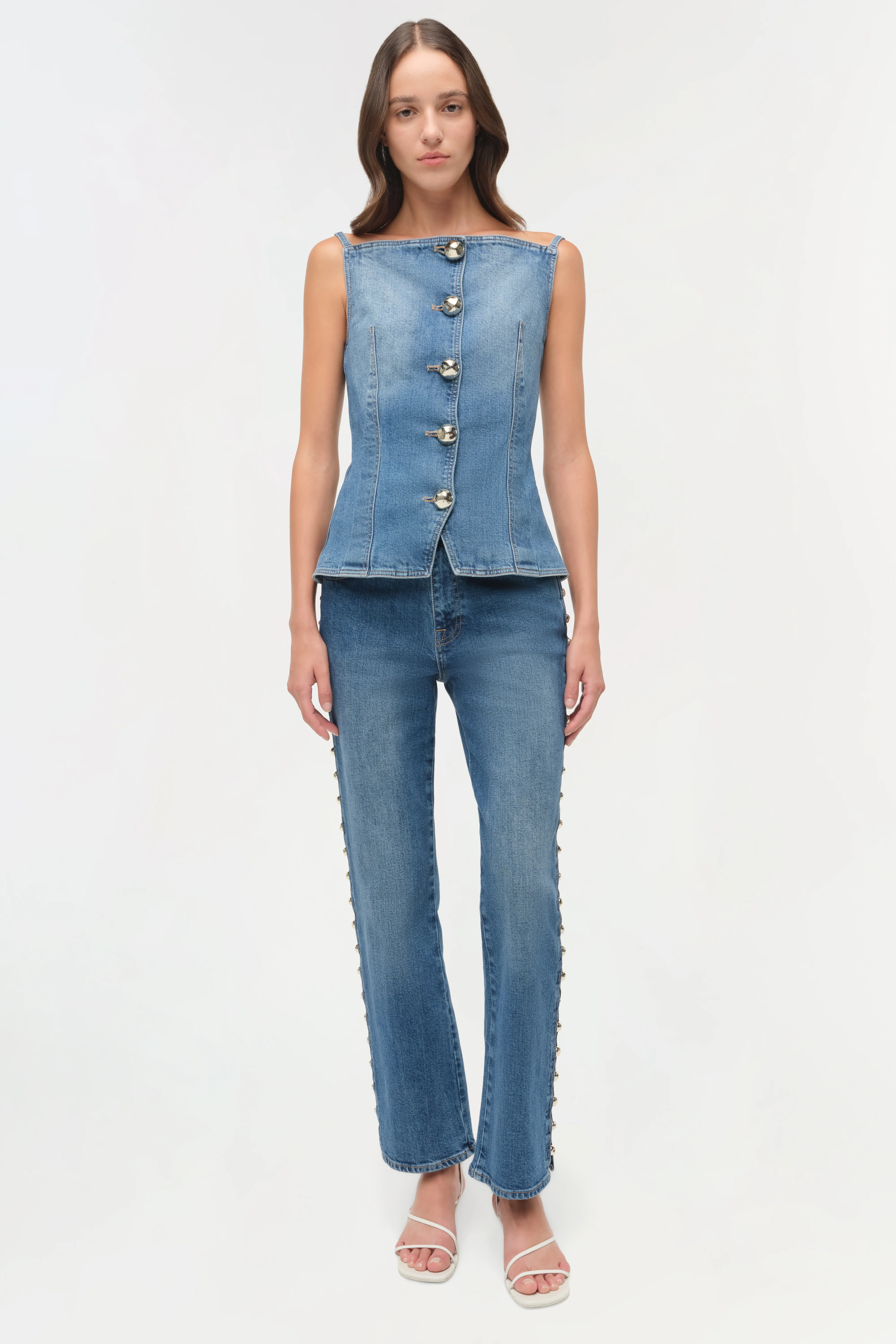 Amelia Studded Denim High Rise - Image 2