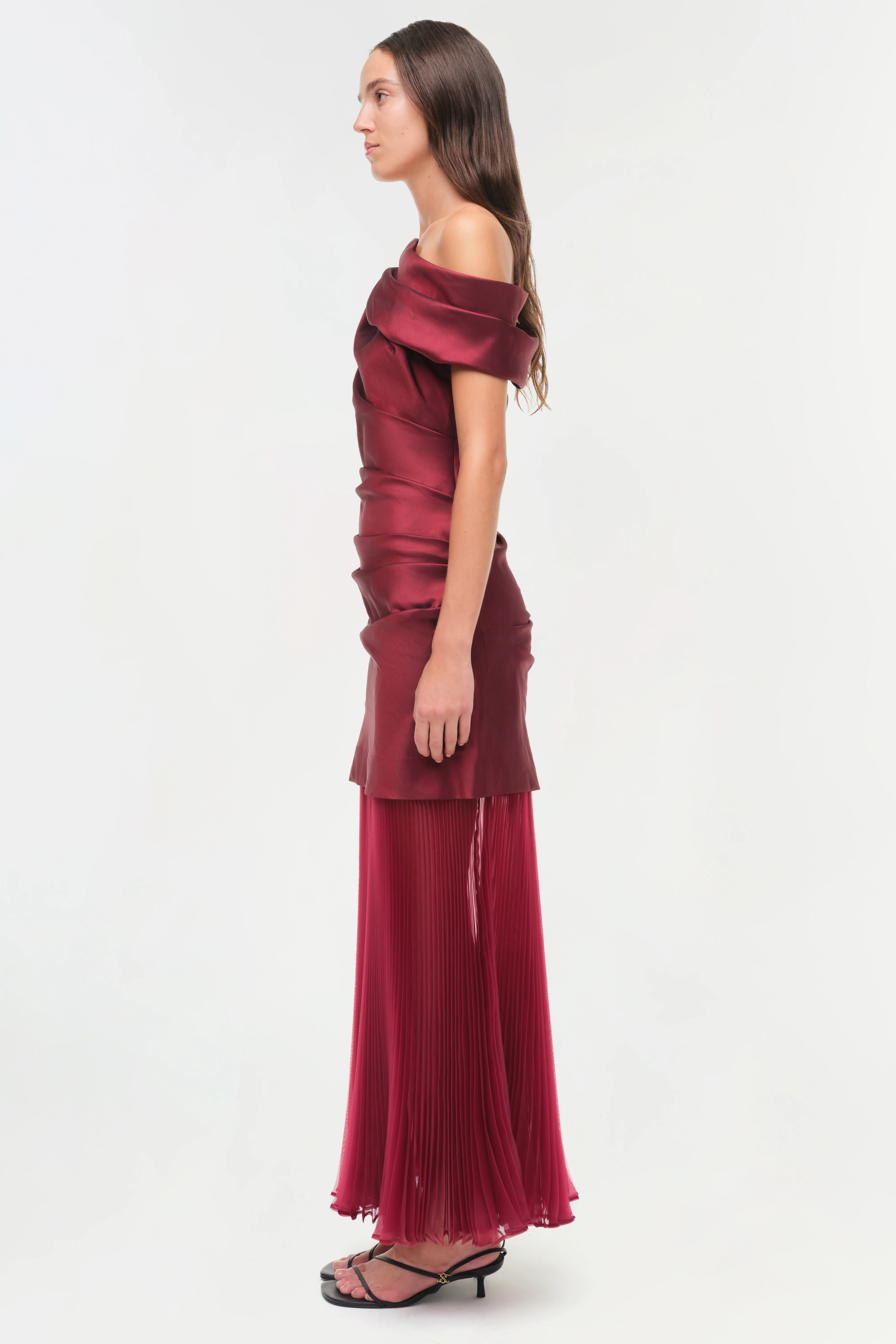 Ammalie Taffeta Midi Dress - Image 4