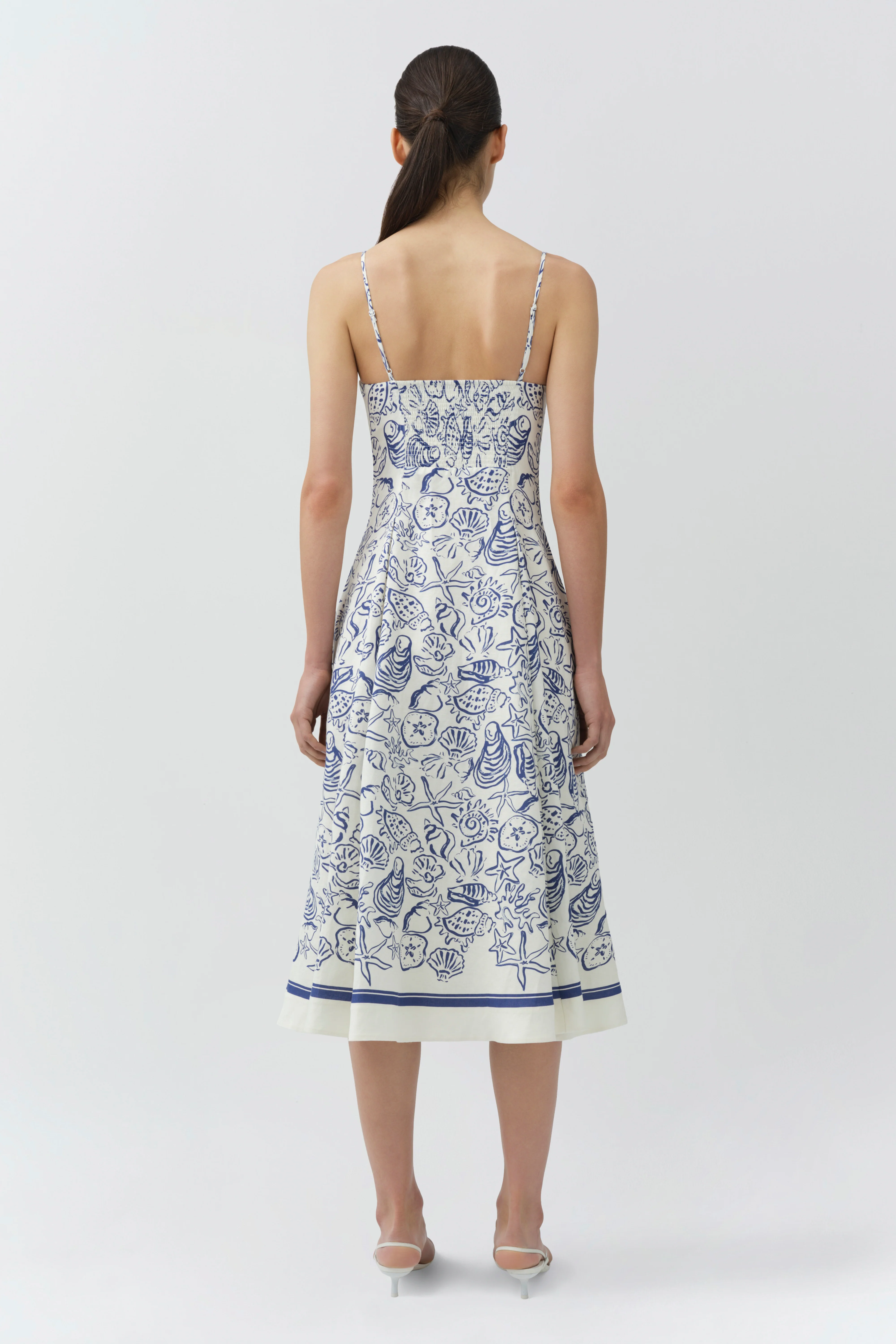Analise Linen Bustier Midi Dress - Image 5