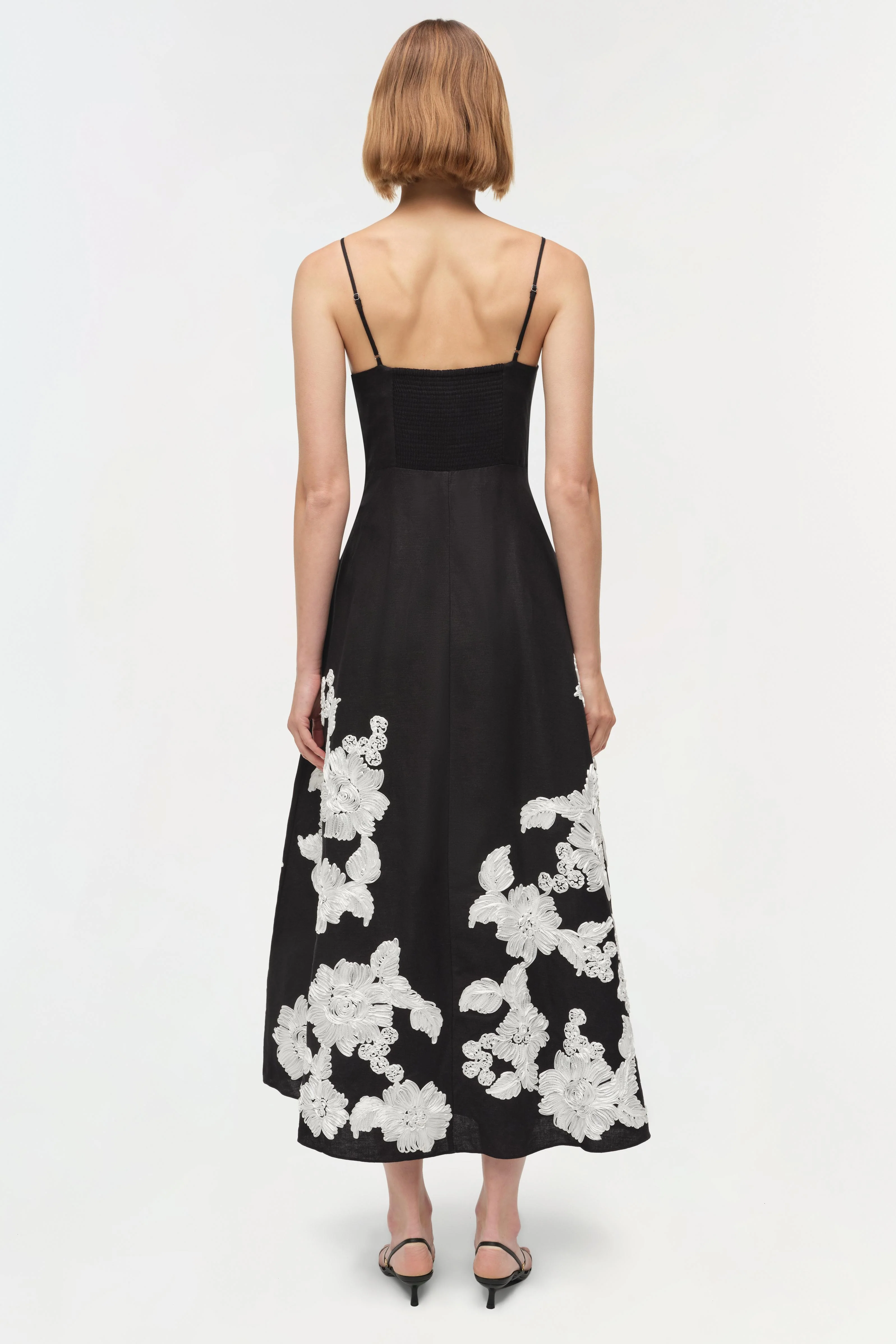 Annabella Soutache Linen Midi Dress - Image 5