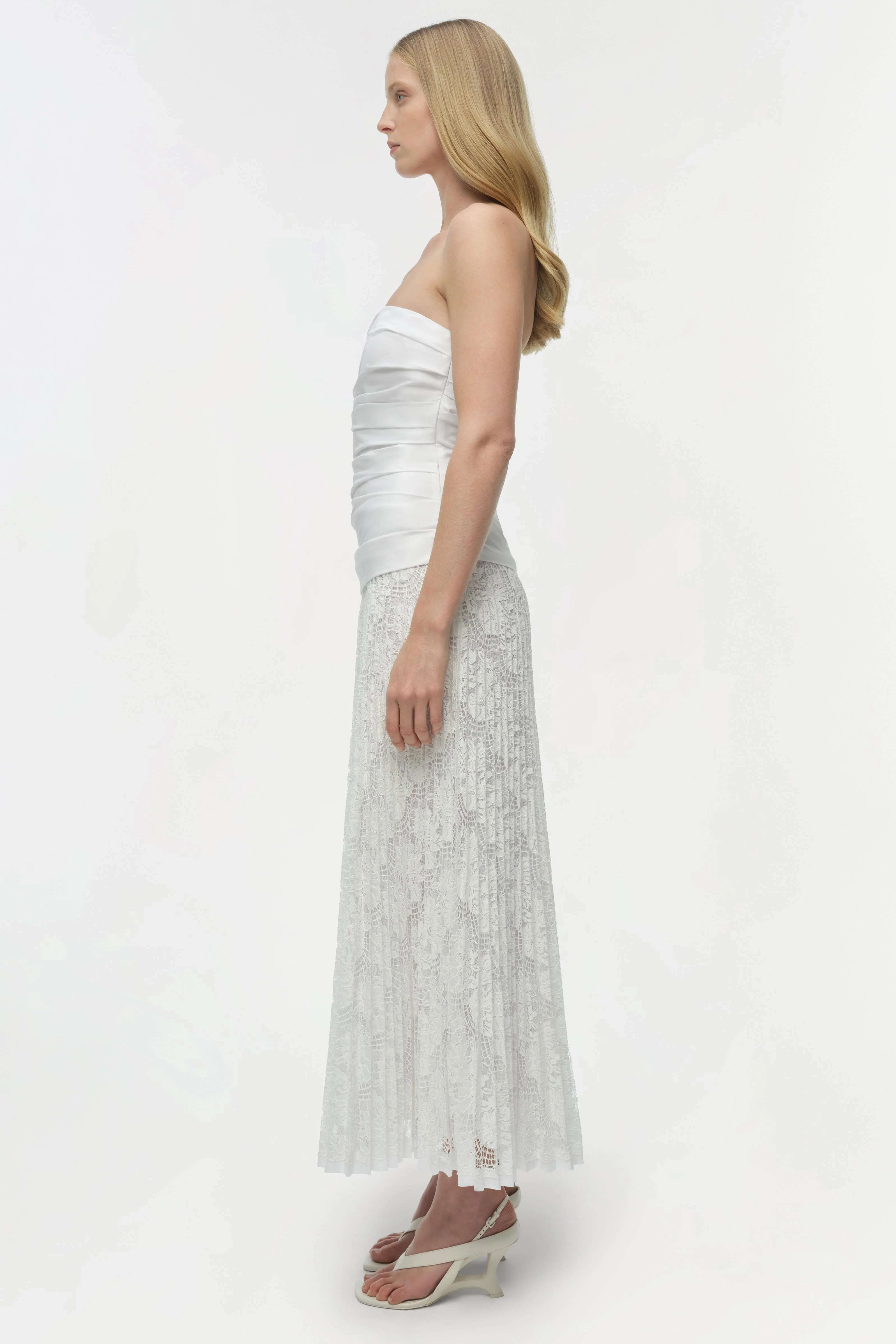 Annalise Cotton Lace Midi Dress - Image 4