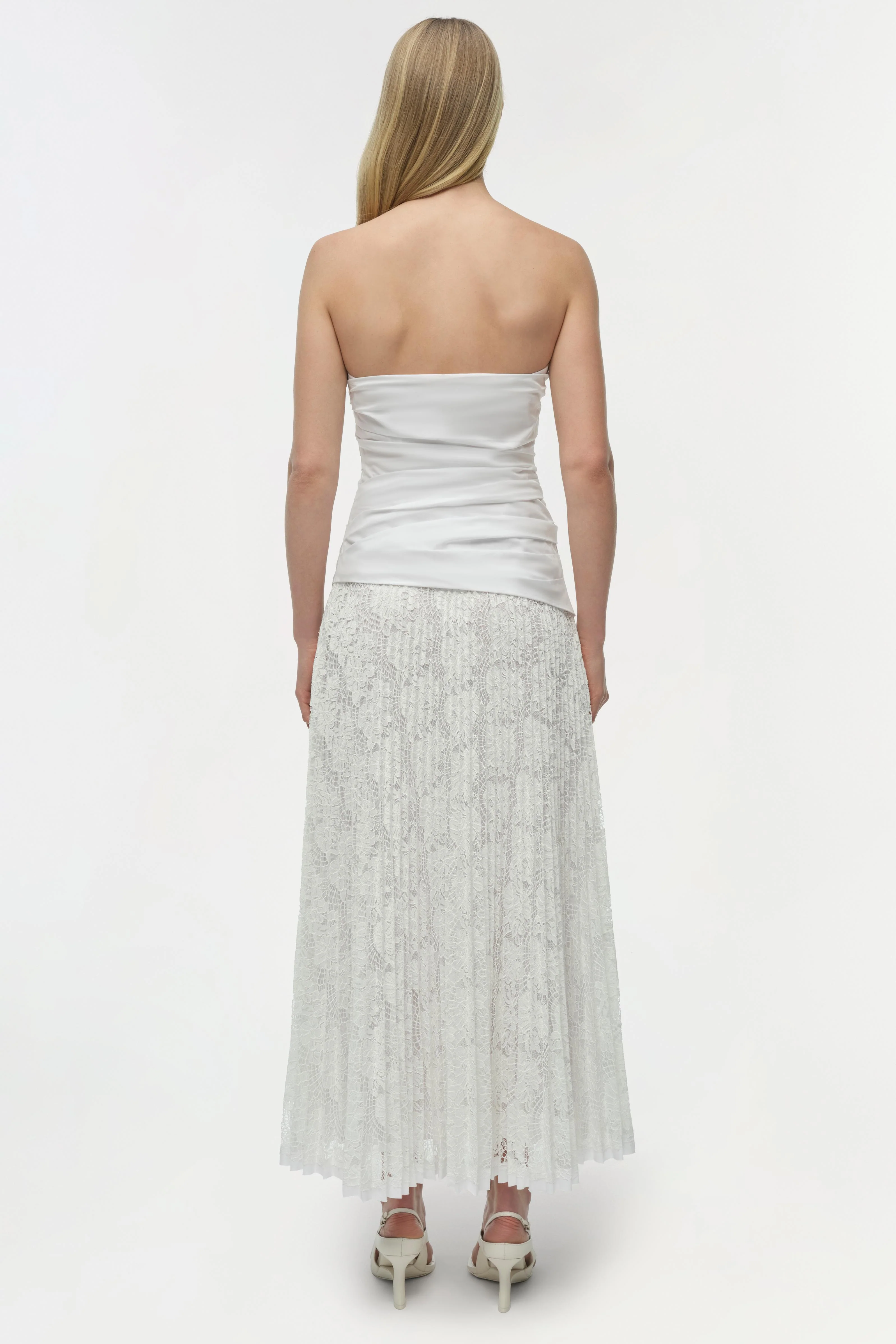 Annalise Cotton Lace Midi Dress - Image 5