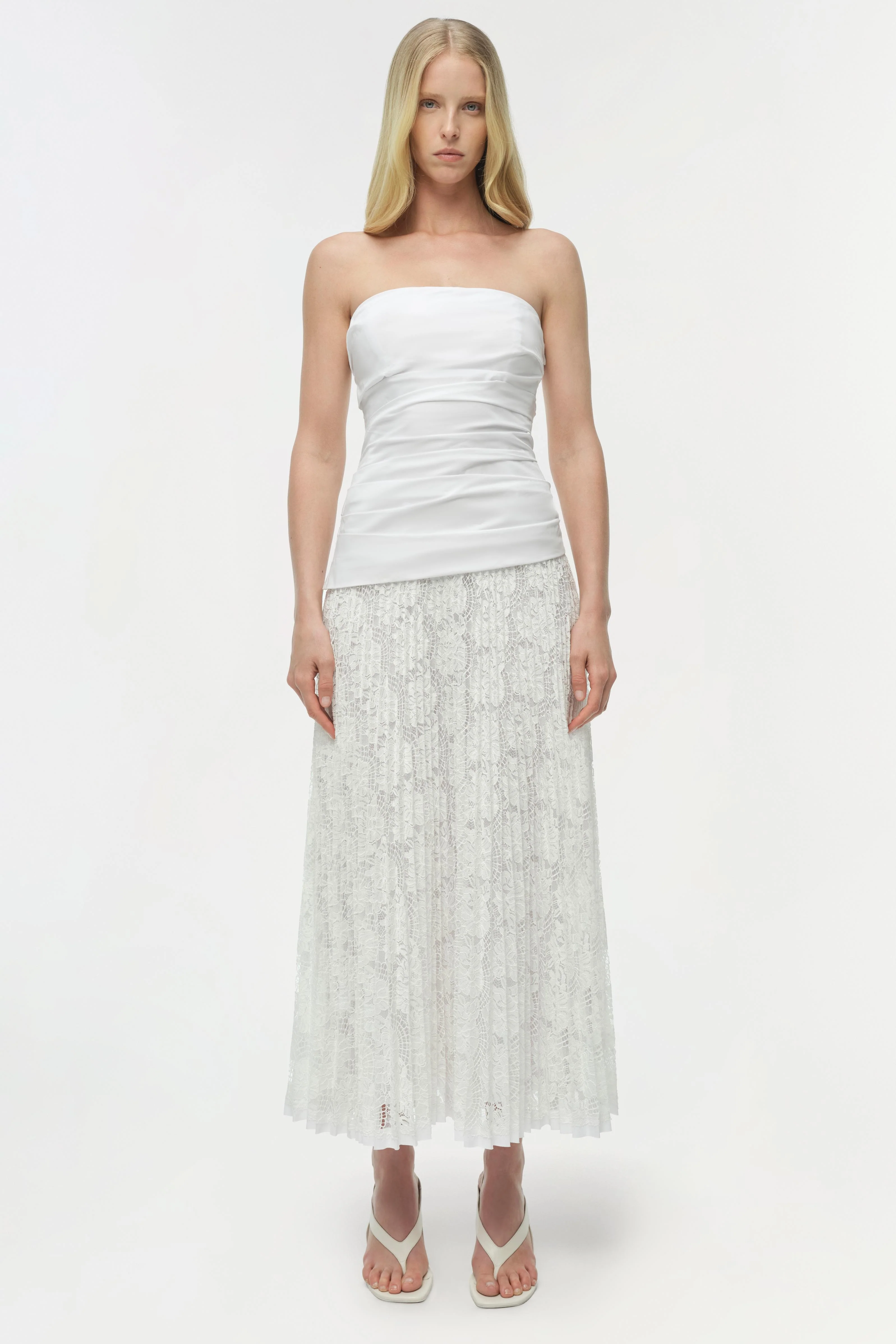 Annalise Cotton Lace Midi Dress - Image 6