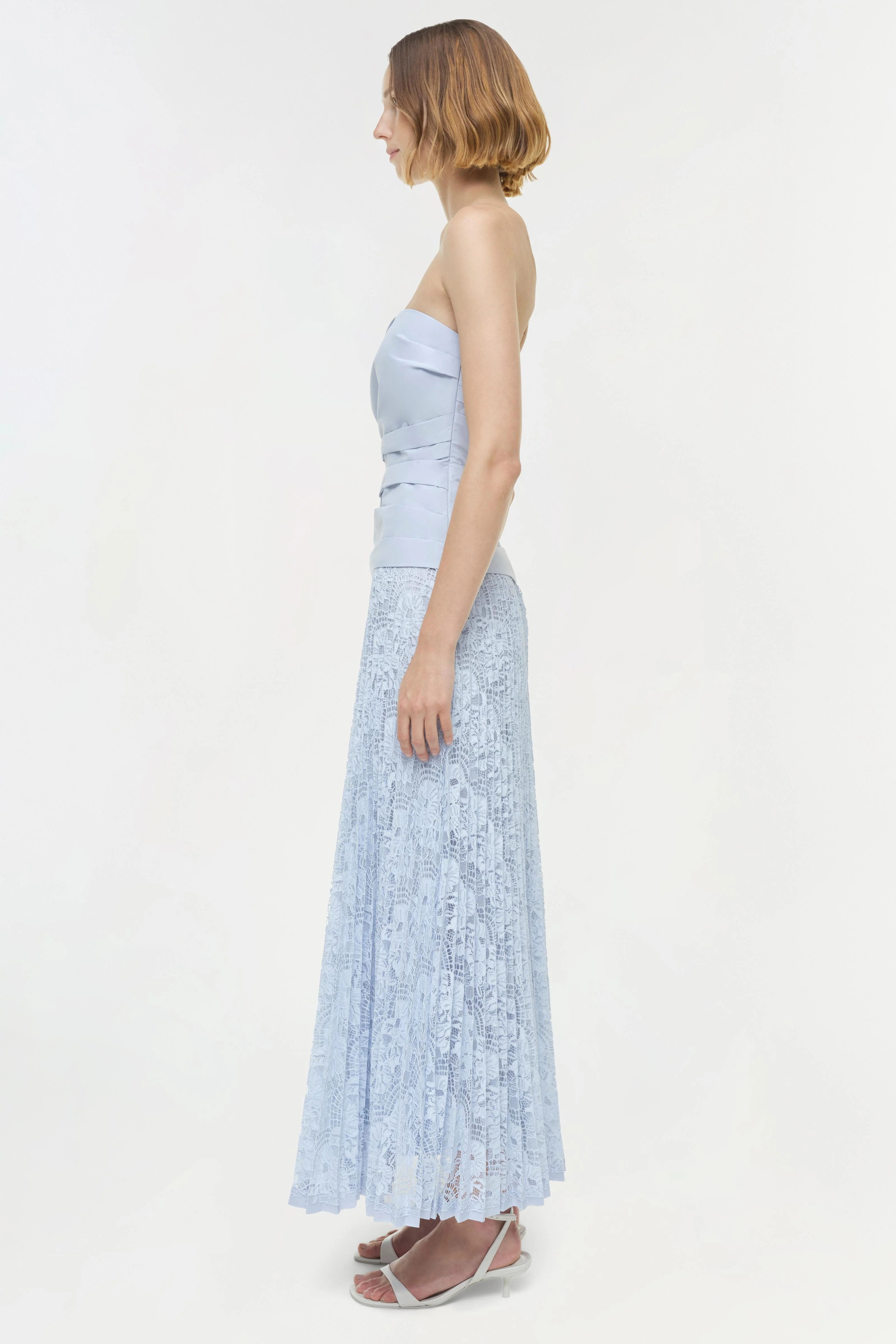 Annalise Cotton Lace Midi Dress - Image 4