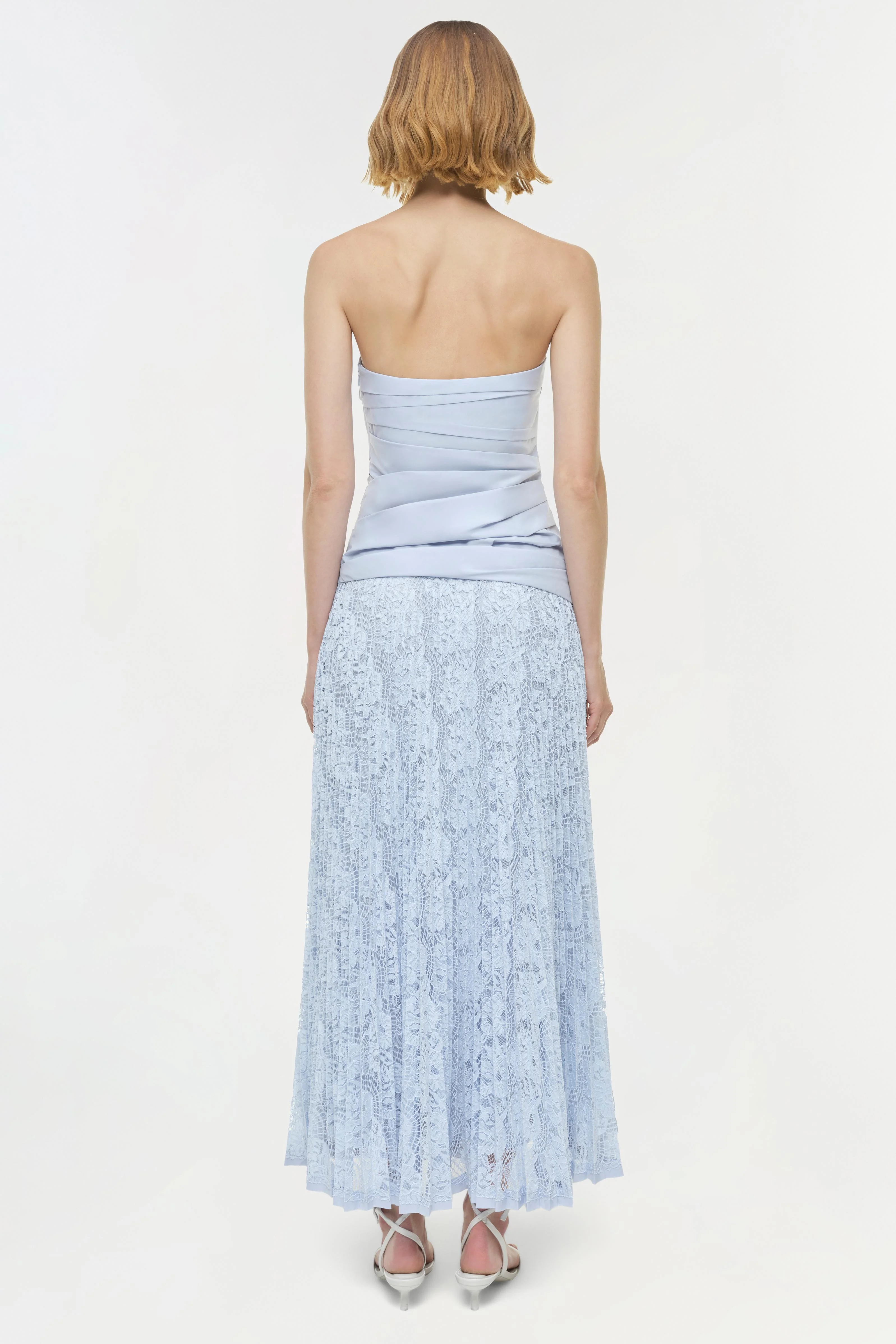 Annalise Cotton Lace Midi Dress - Image 5