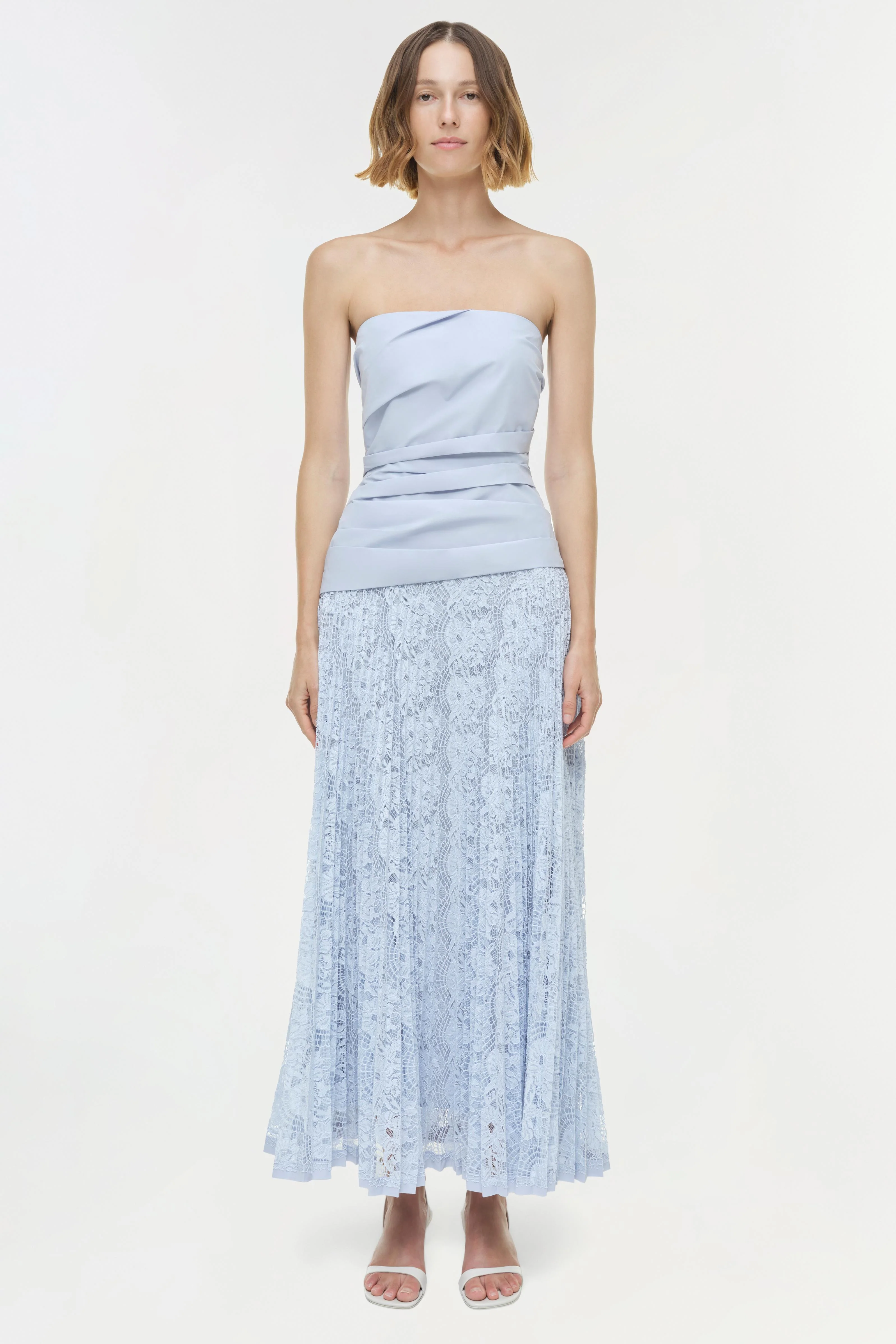 Annalise Cotton Lace Midi Dress - Image 6