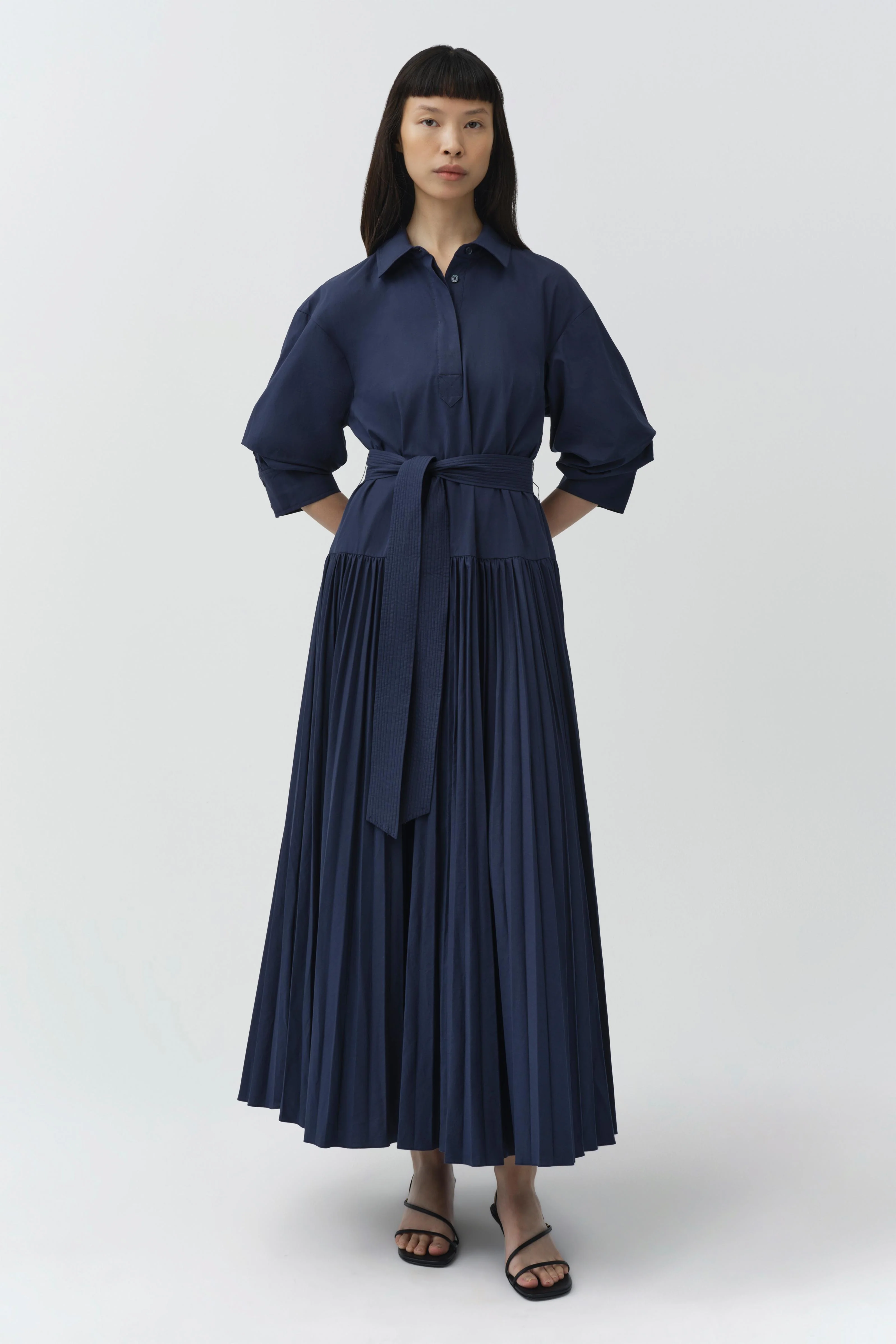 Arlo Belted Cotton Maxi Dress - Image 2