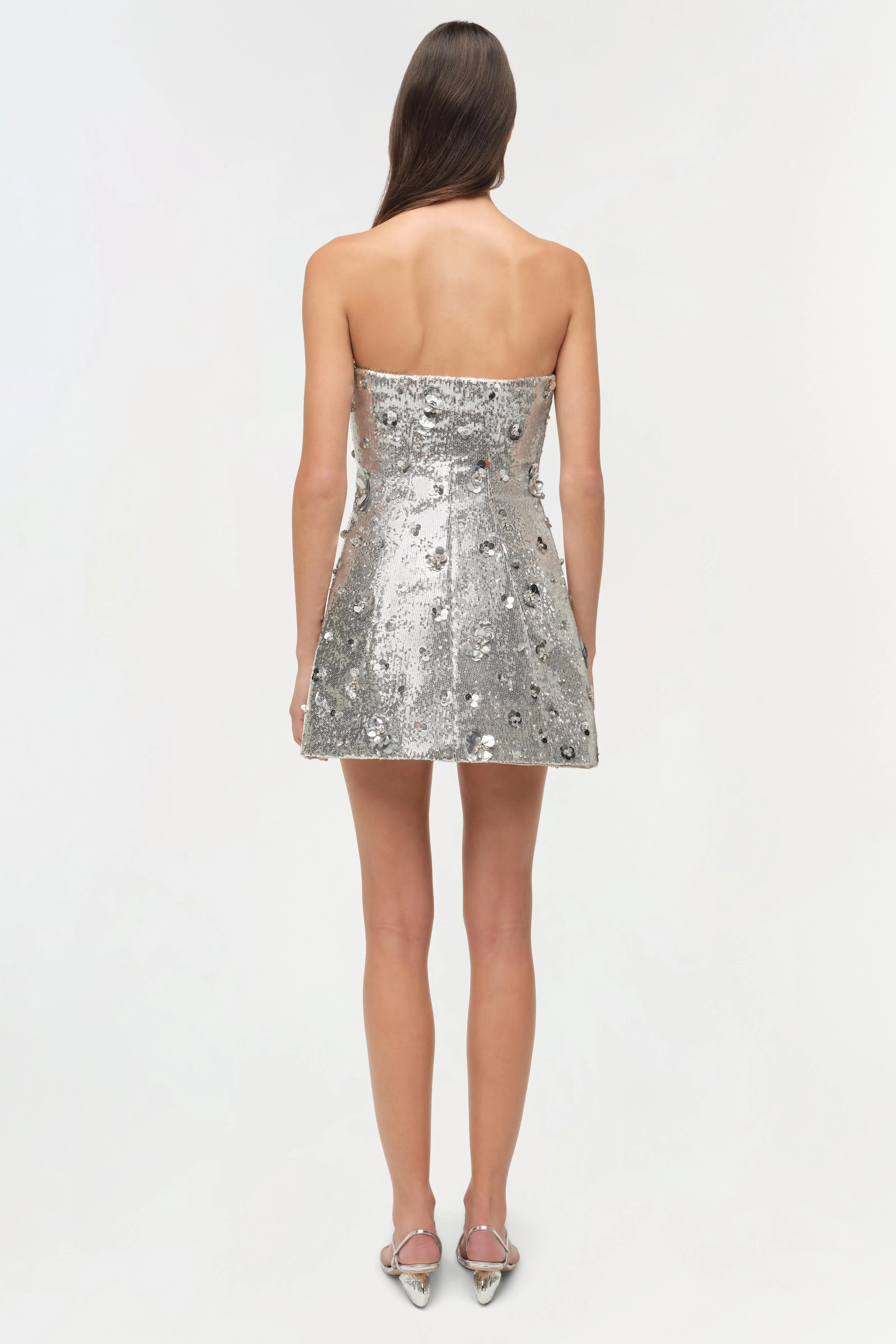 Arta Embellished Sequin Bustier Mini Dress - Image 5