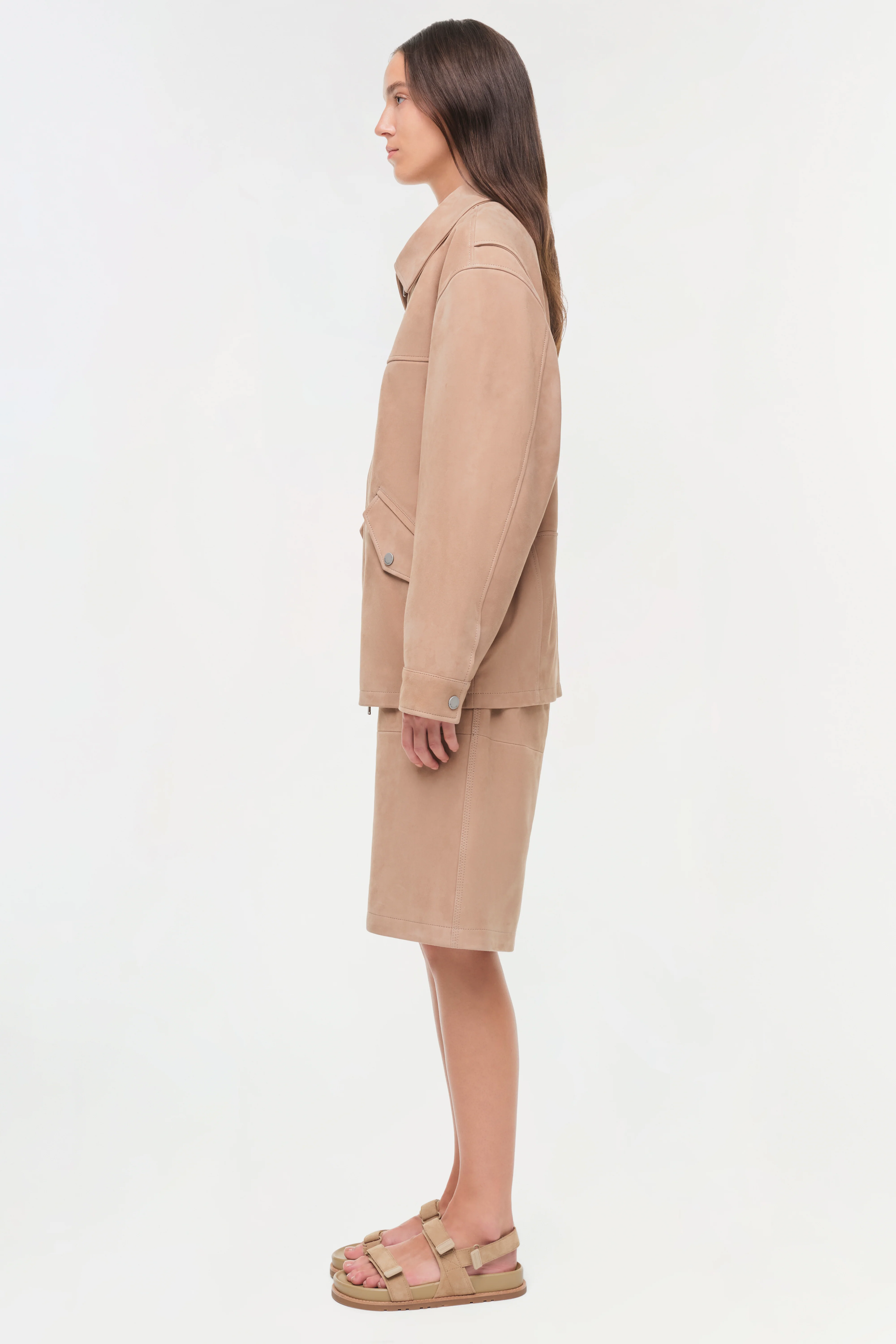 Aslan Long Suede Jacket - Image 5
