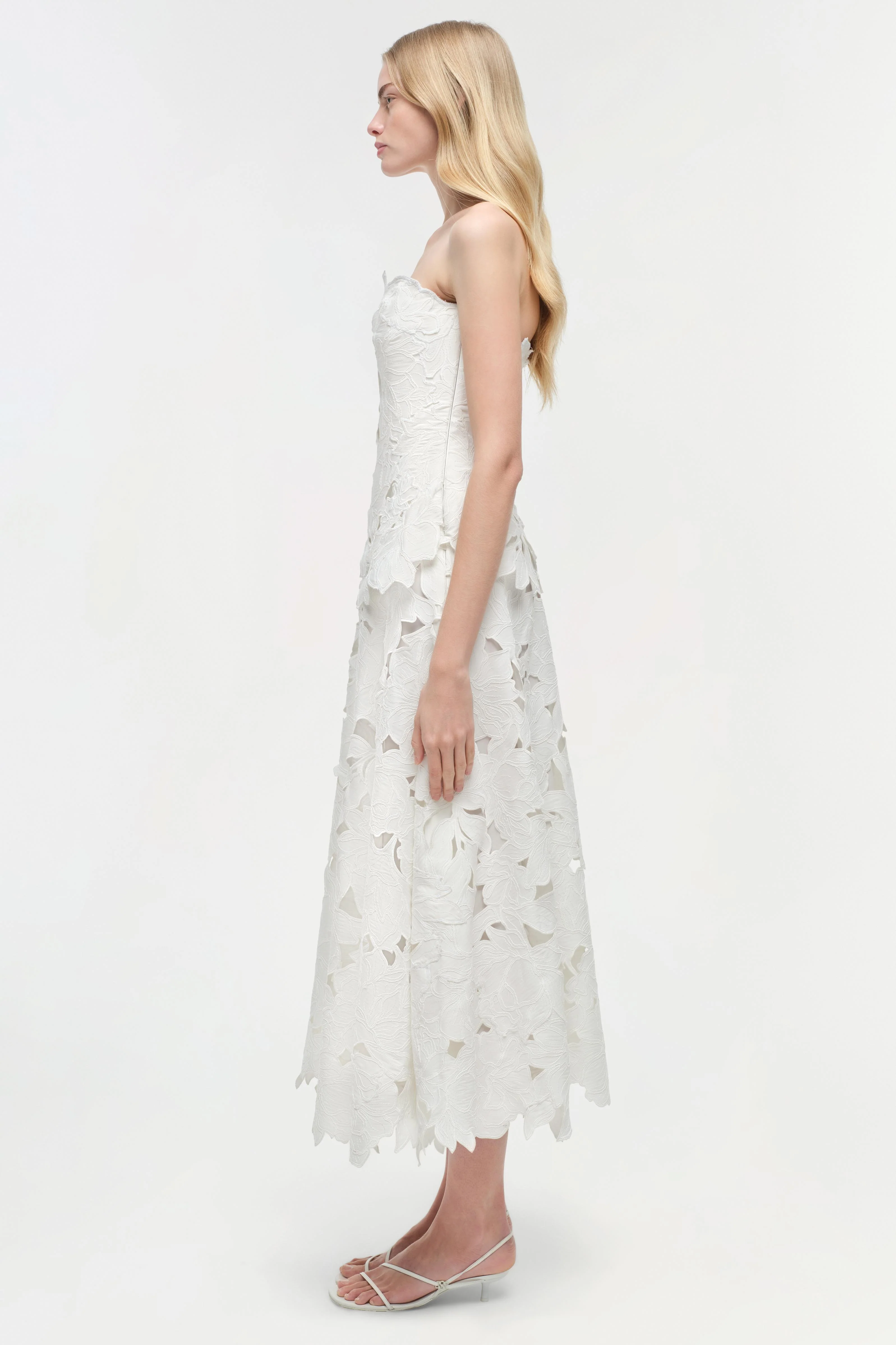 Audrey Embroidered Midi Dress - Image 5