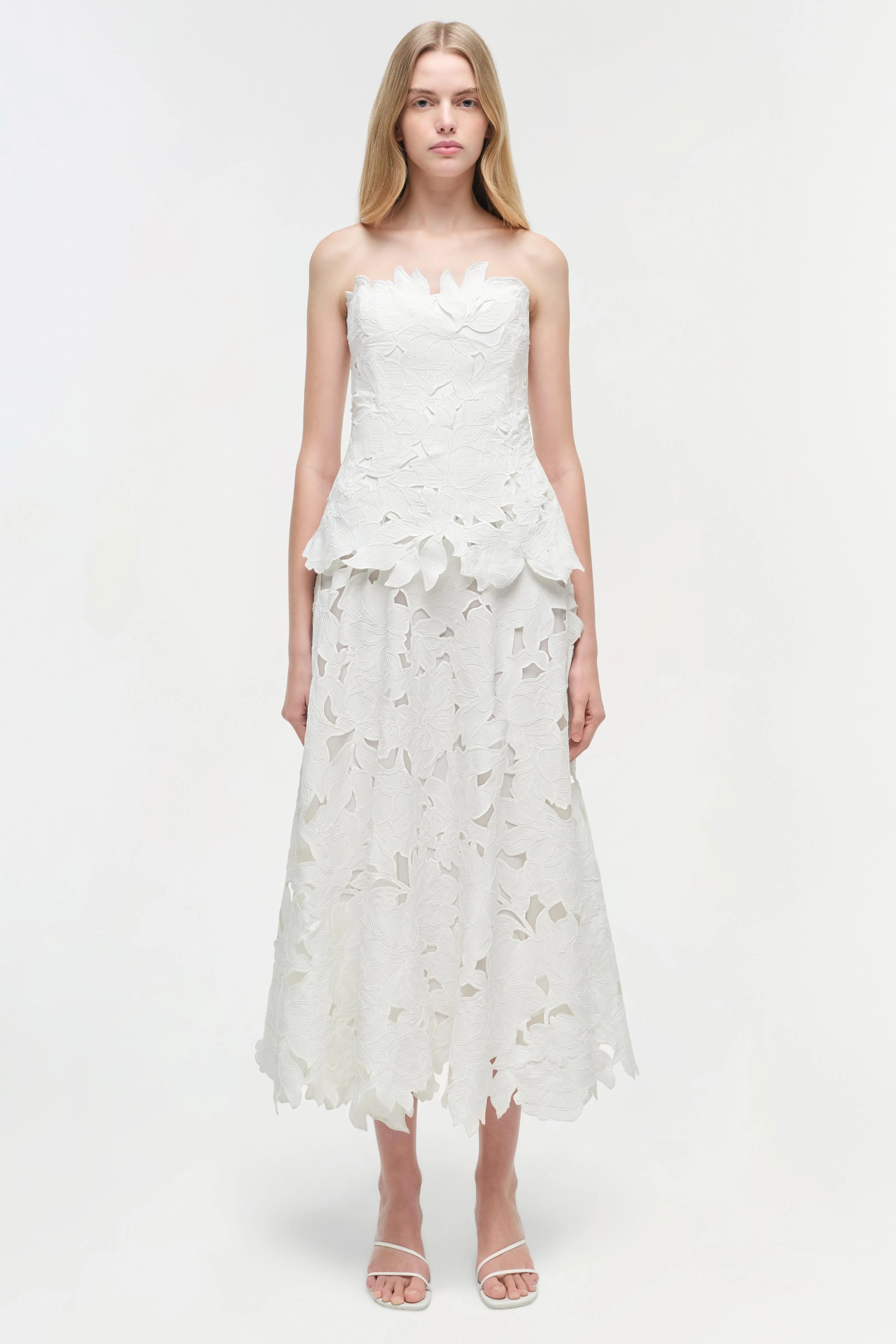 Audrey Embroidered Midi Dress - Image 7