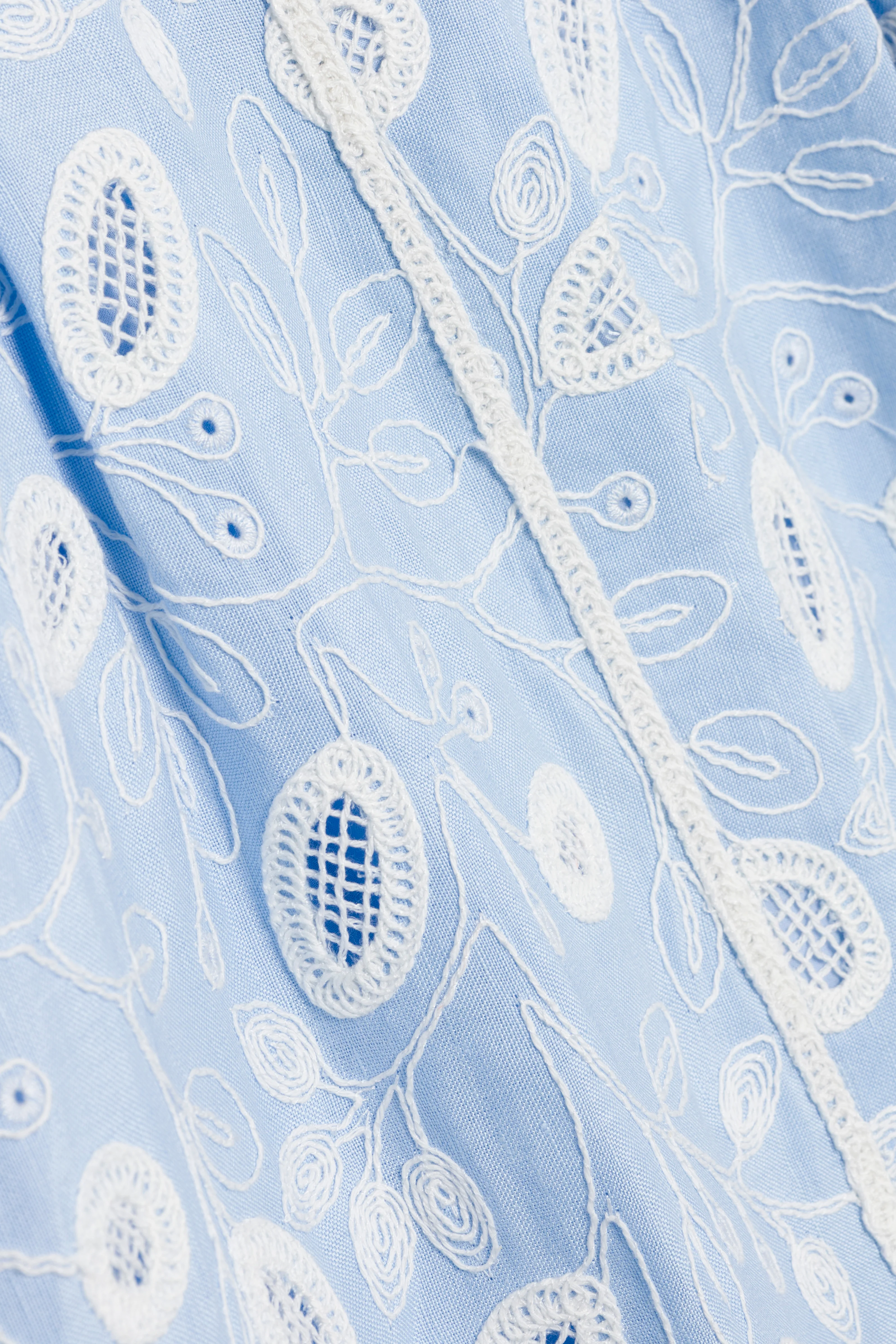 Audria Belted Linen Midi Dress - Image 7