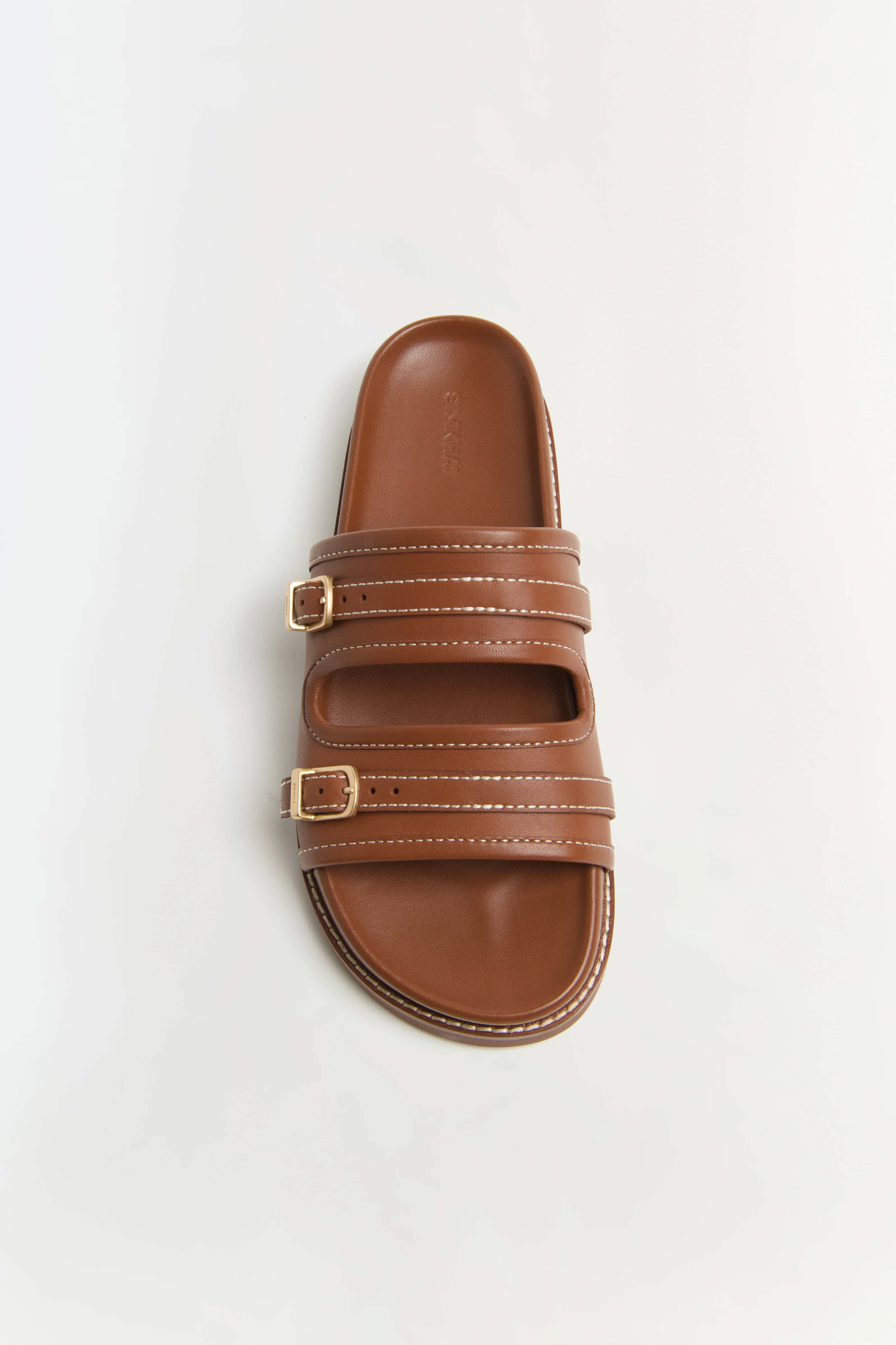 Aura Leather Pool Slide - Image 2