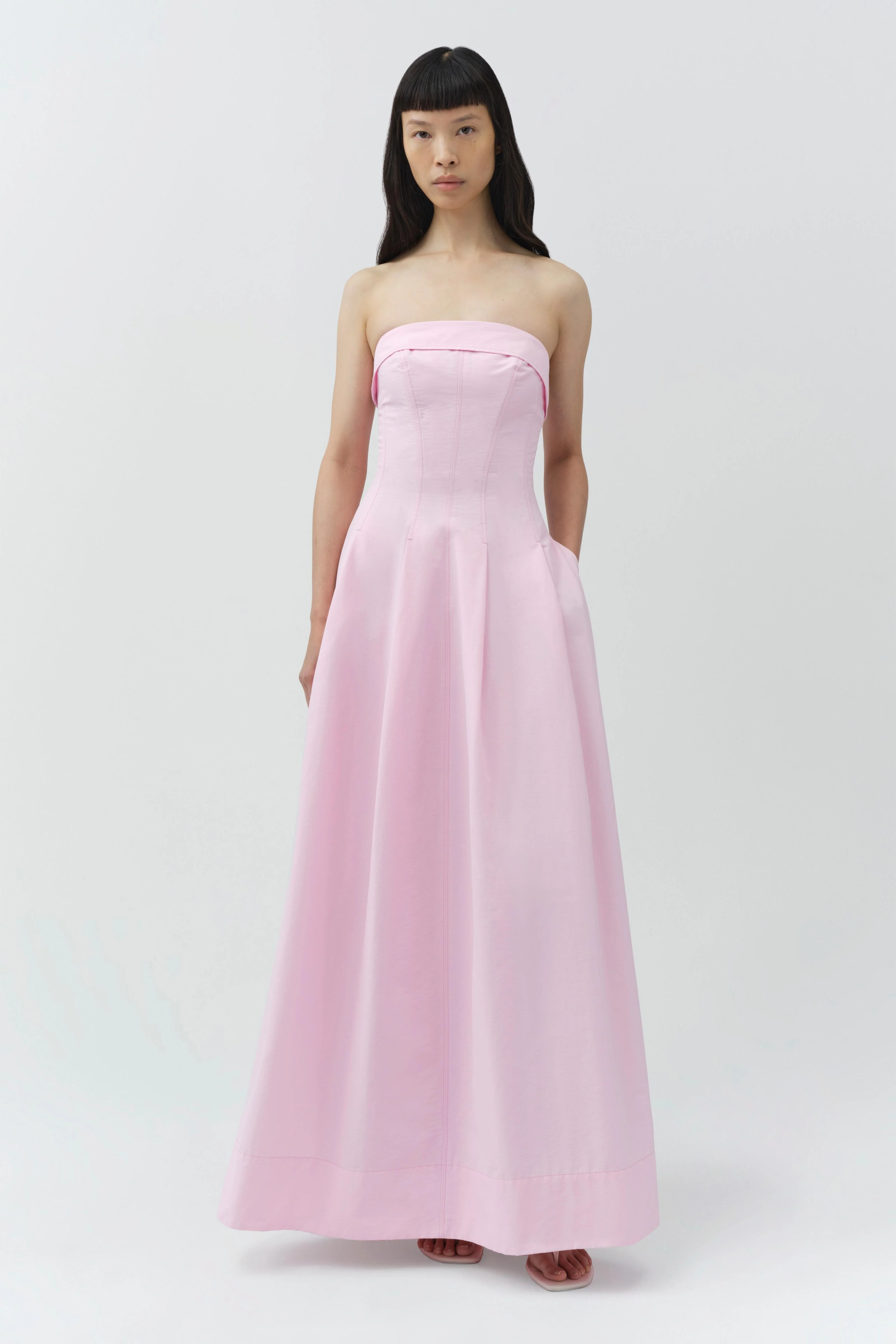 Avril Cotton Bustier Maxi Dress - Image 3