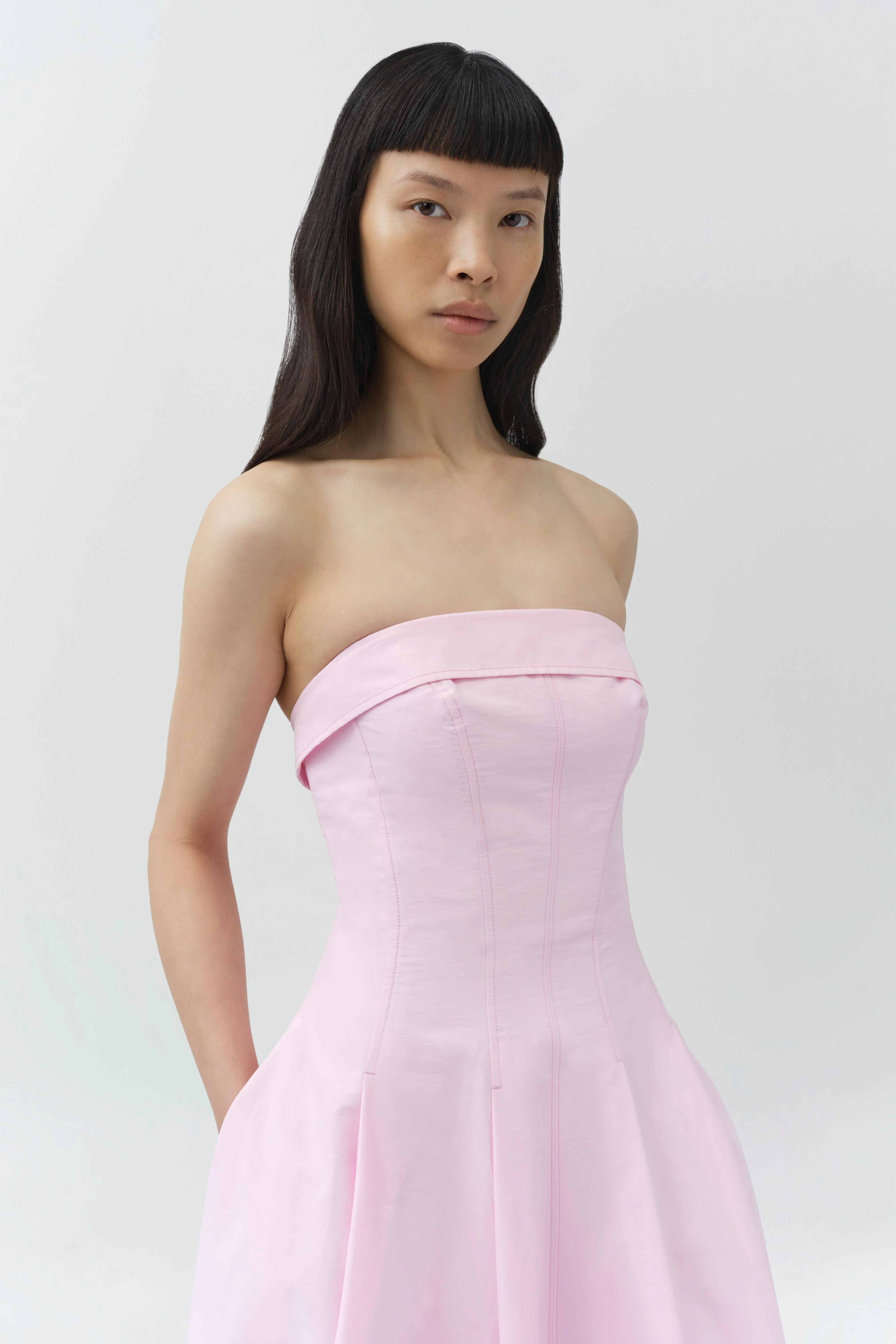 Avril Cotton Bustier Maxi Dress - Image 4
