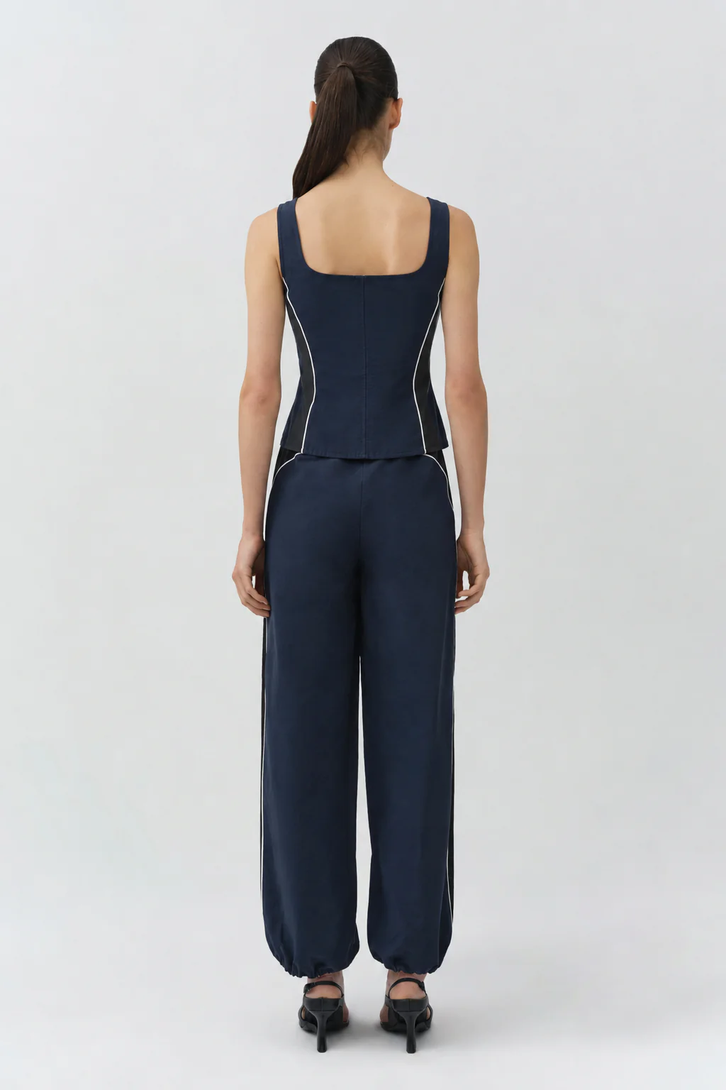 Aya Cotton Faille Bustier Top - Image 4
