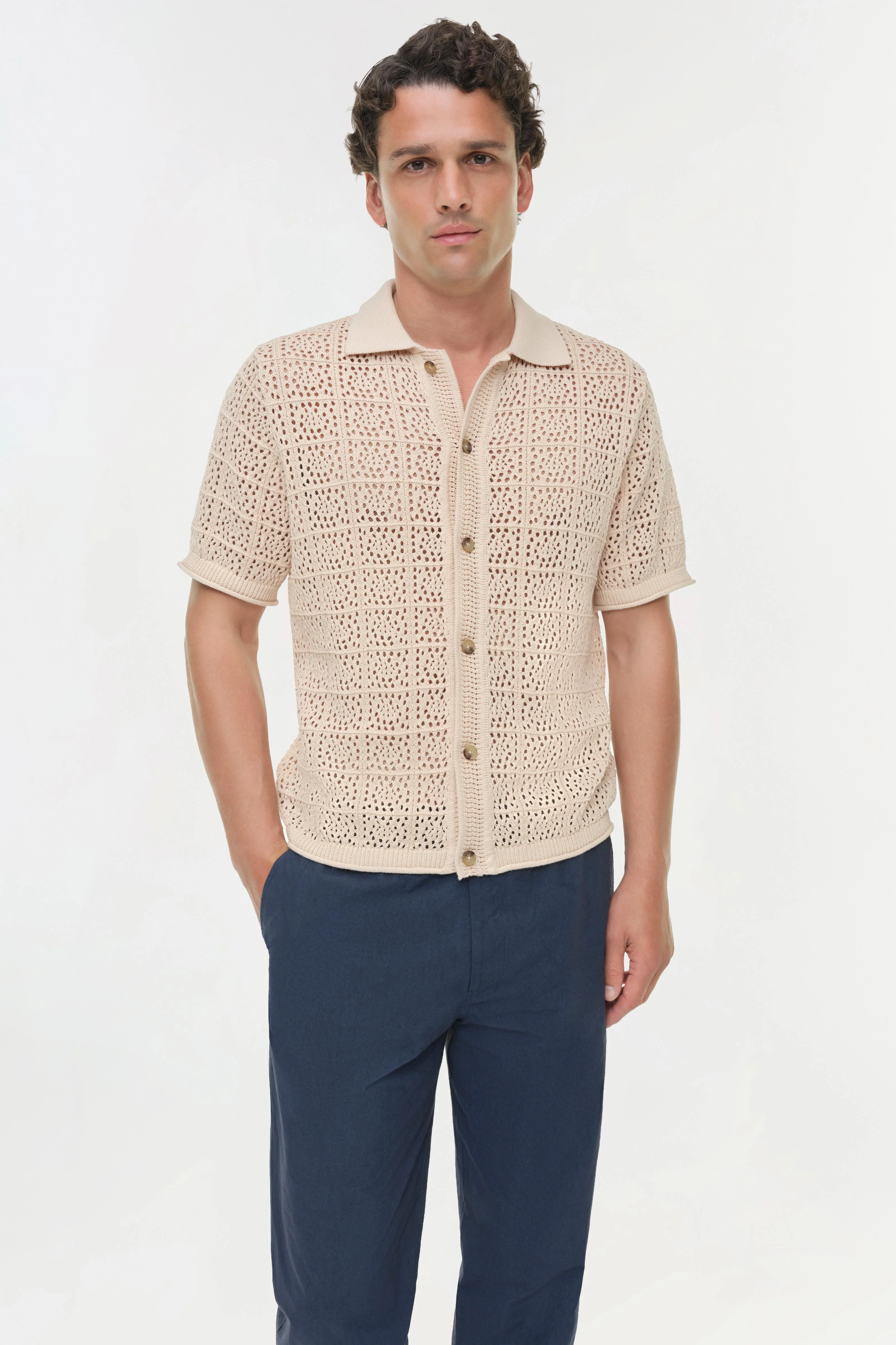 Billy Open Knit Shirt - Image 3