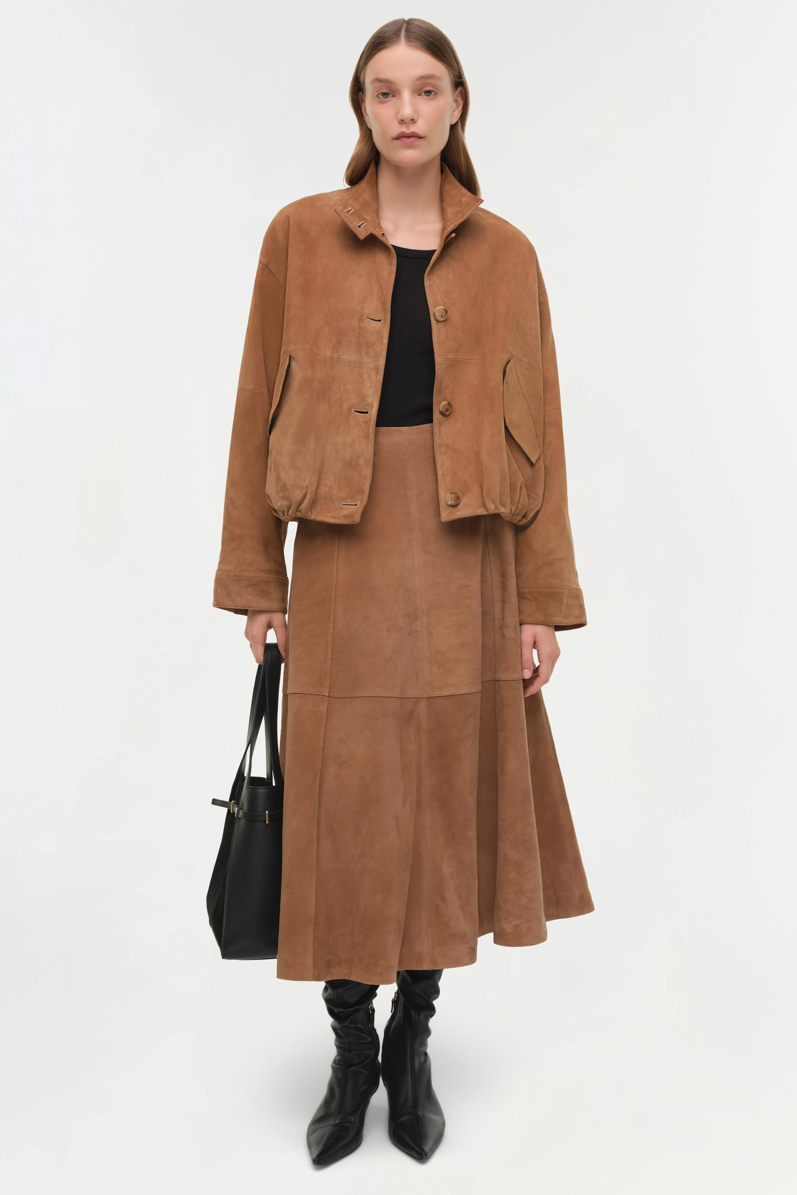 Bonnie Suede Midi Skirt - Image 7