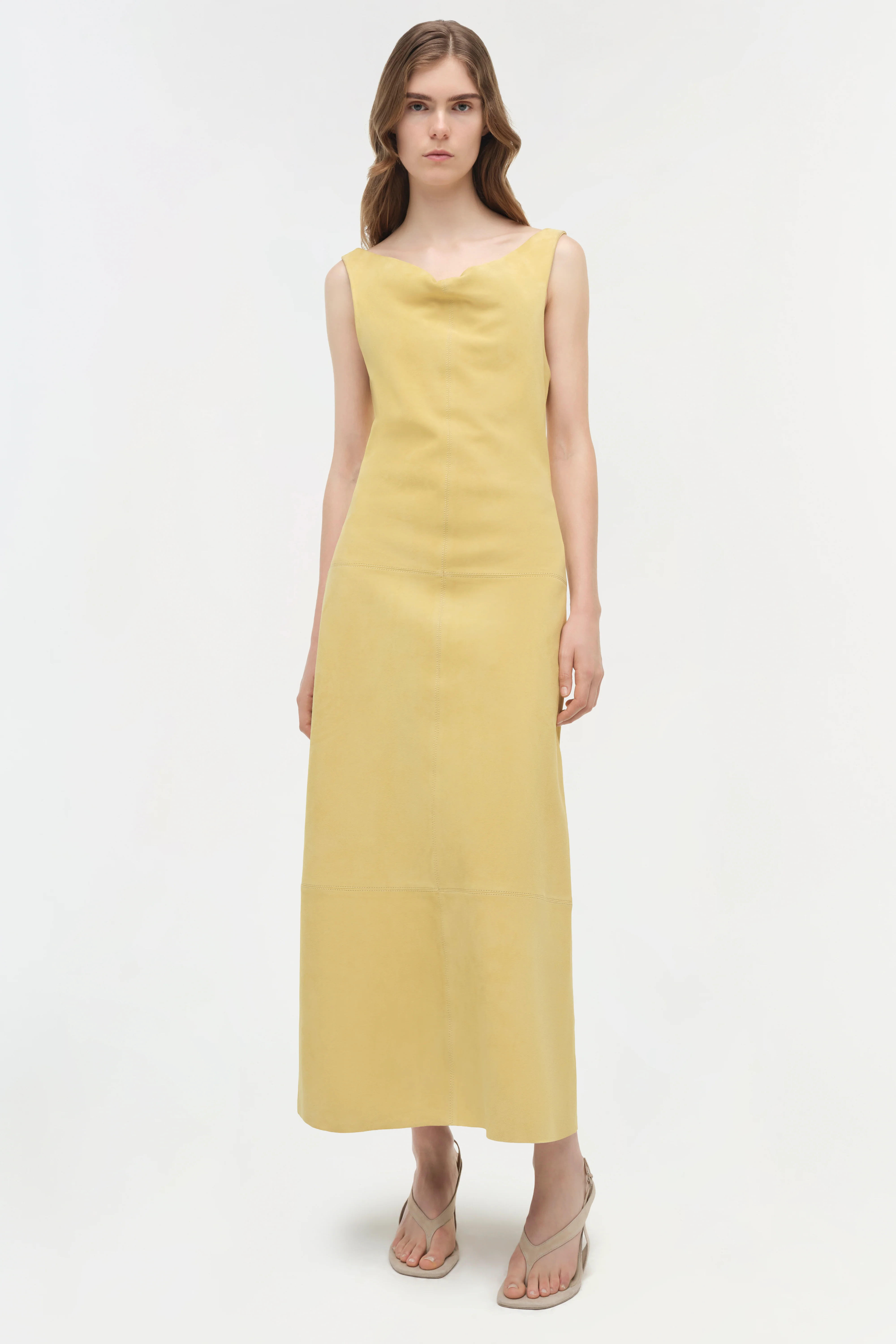 Bridger Suede Halter Midi Dress - Image 3
