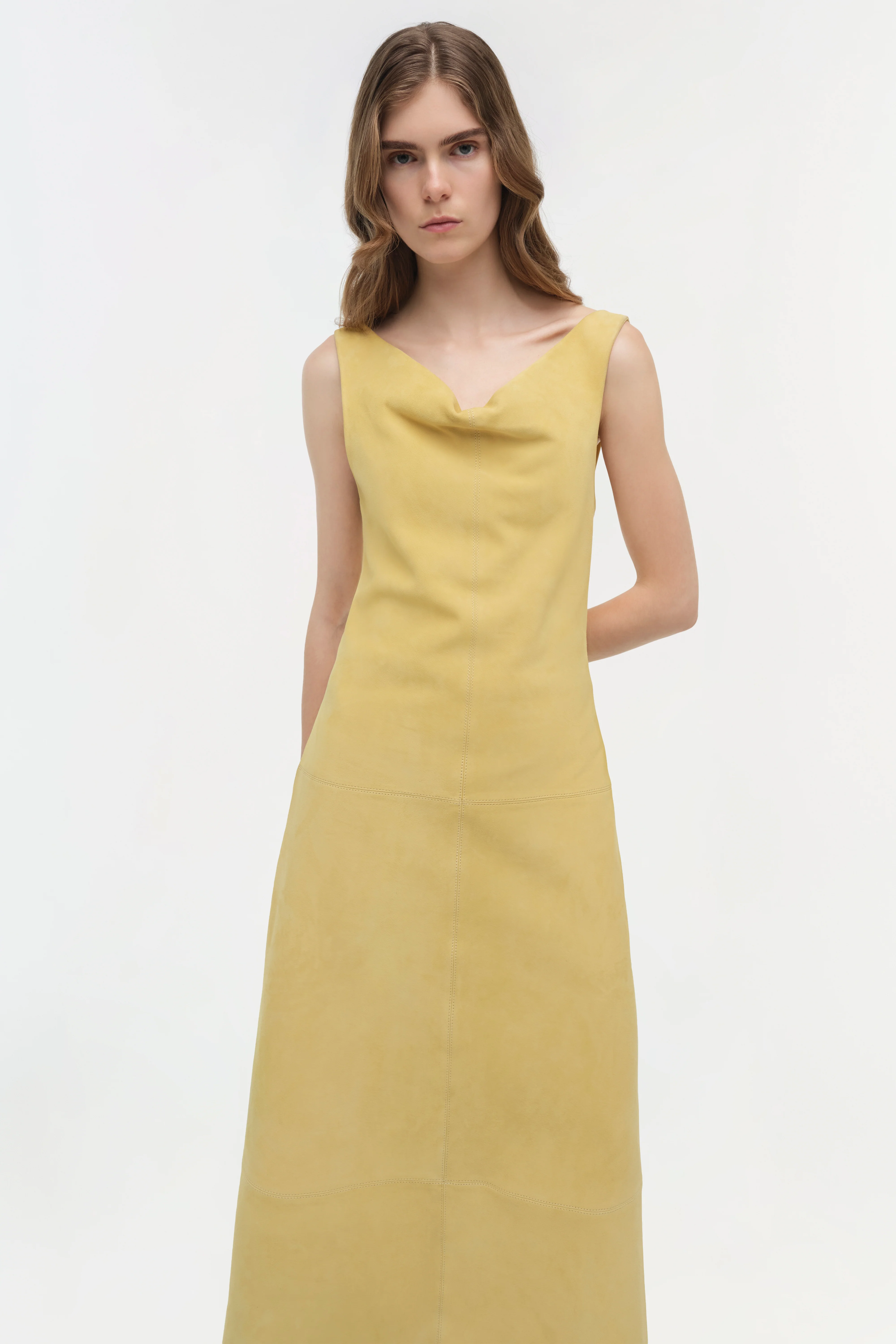 Bridger Suede Halter Midi Dress - Image 4