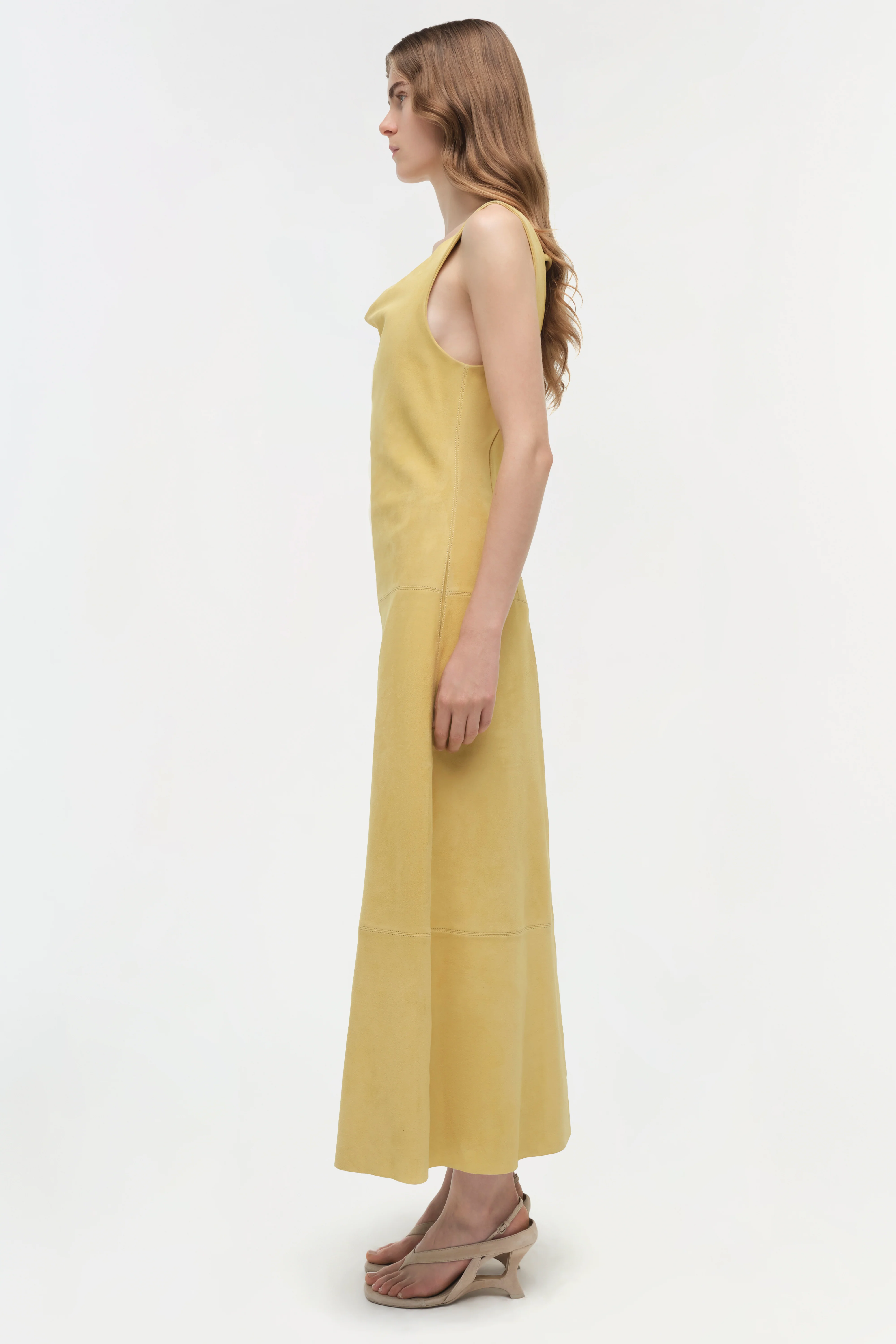 Bridger Suede Halter Midi Dress - Image 5