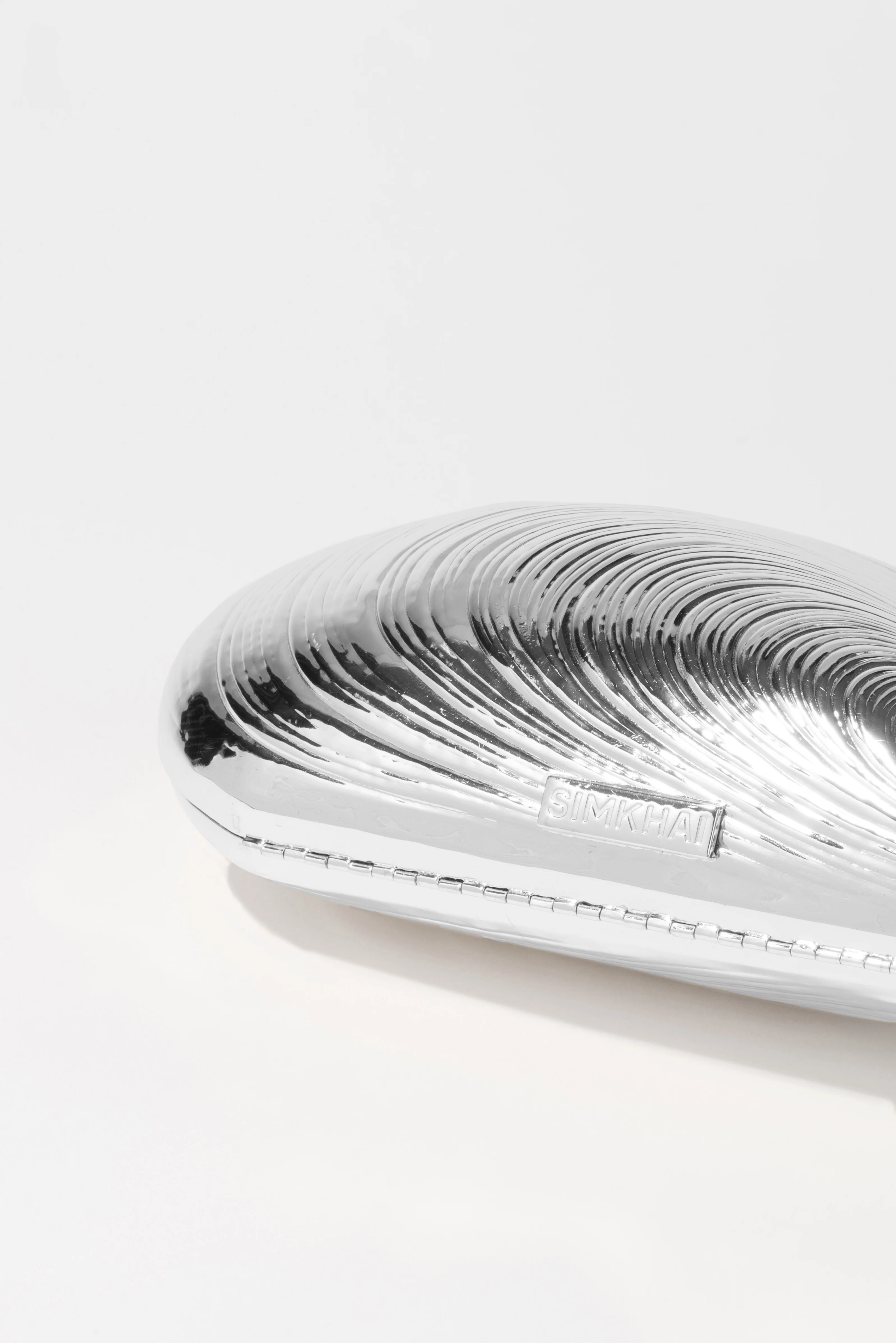 Bridget Metal Oyster Clutch - Image 4