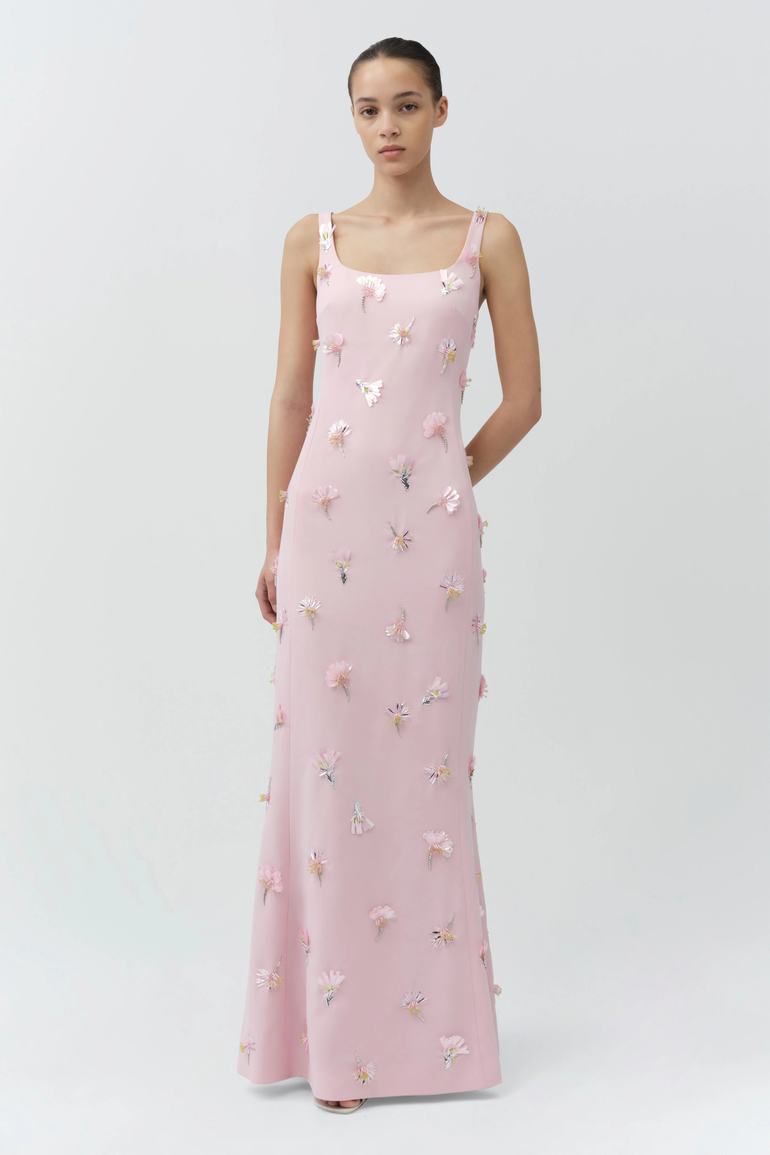 Briella Embellished Crepe Gown - Image 2
