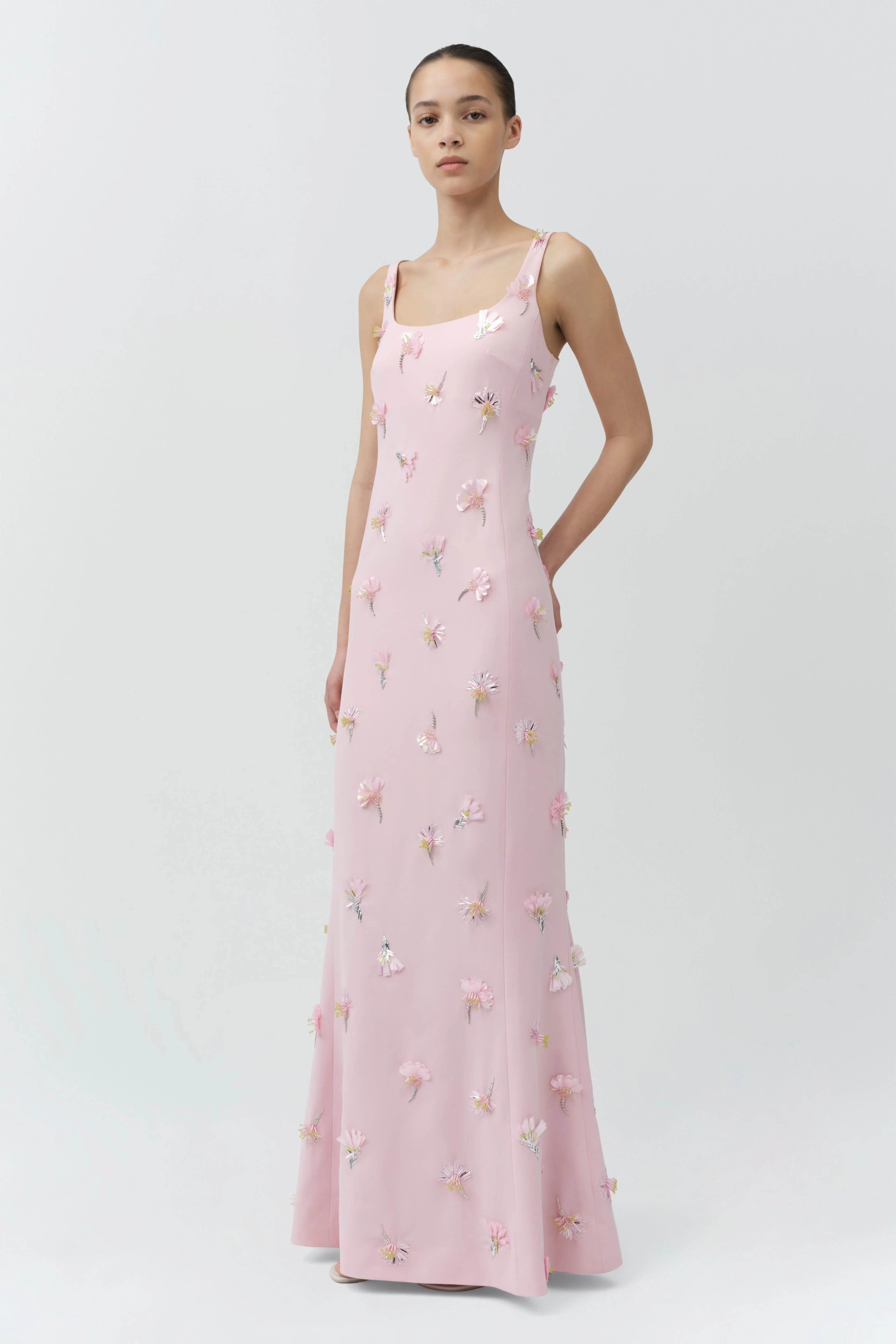 Briella Embellished Crepe Gown - Image 4