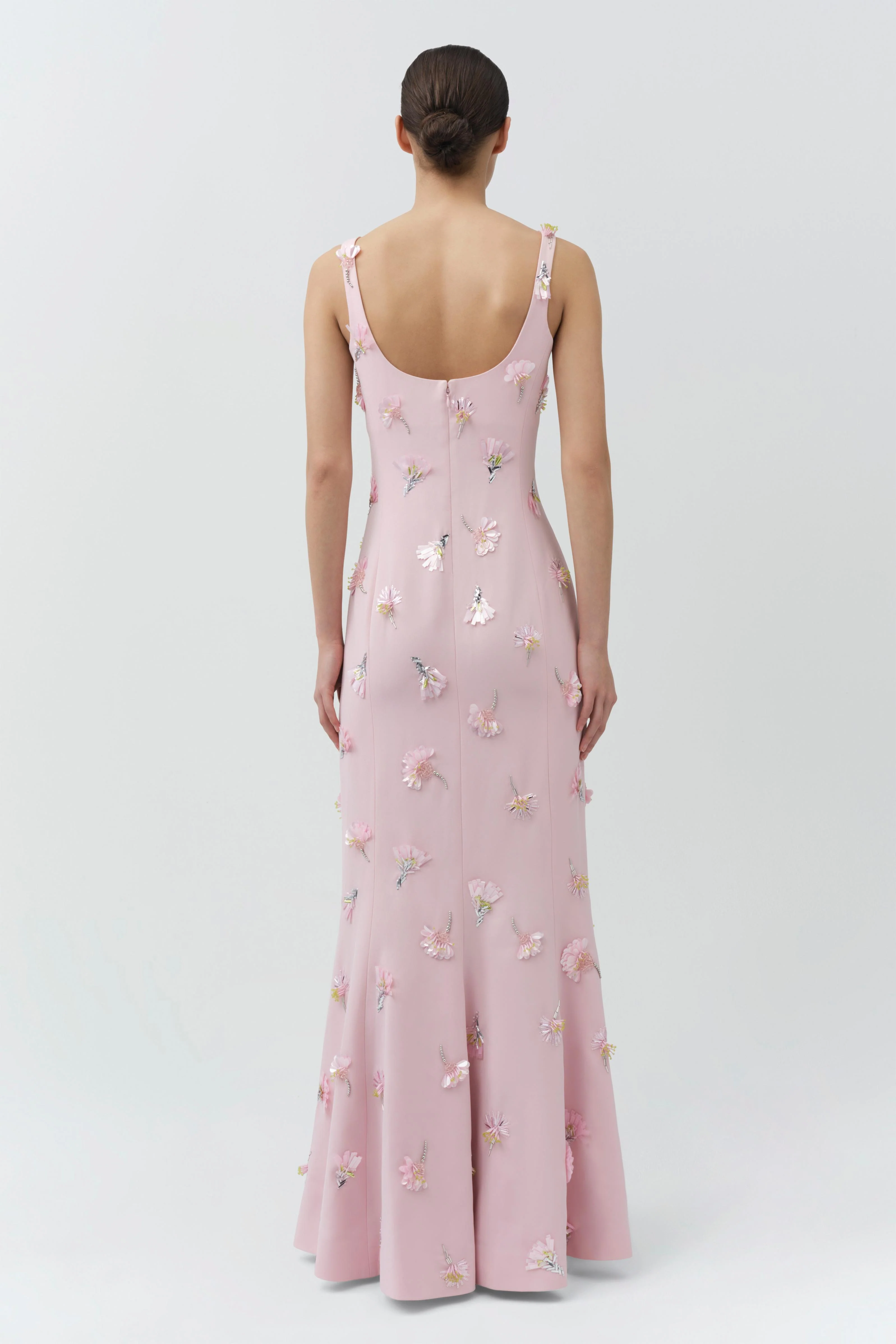 Briella Embellished Crepe Gown - Image 5