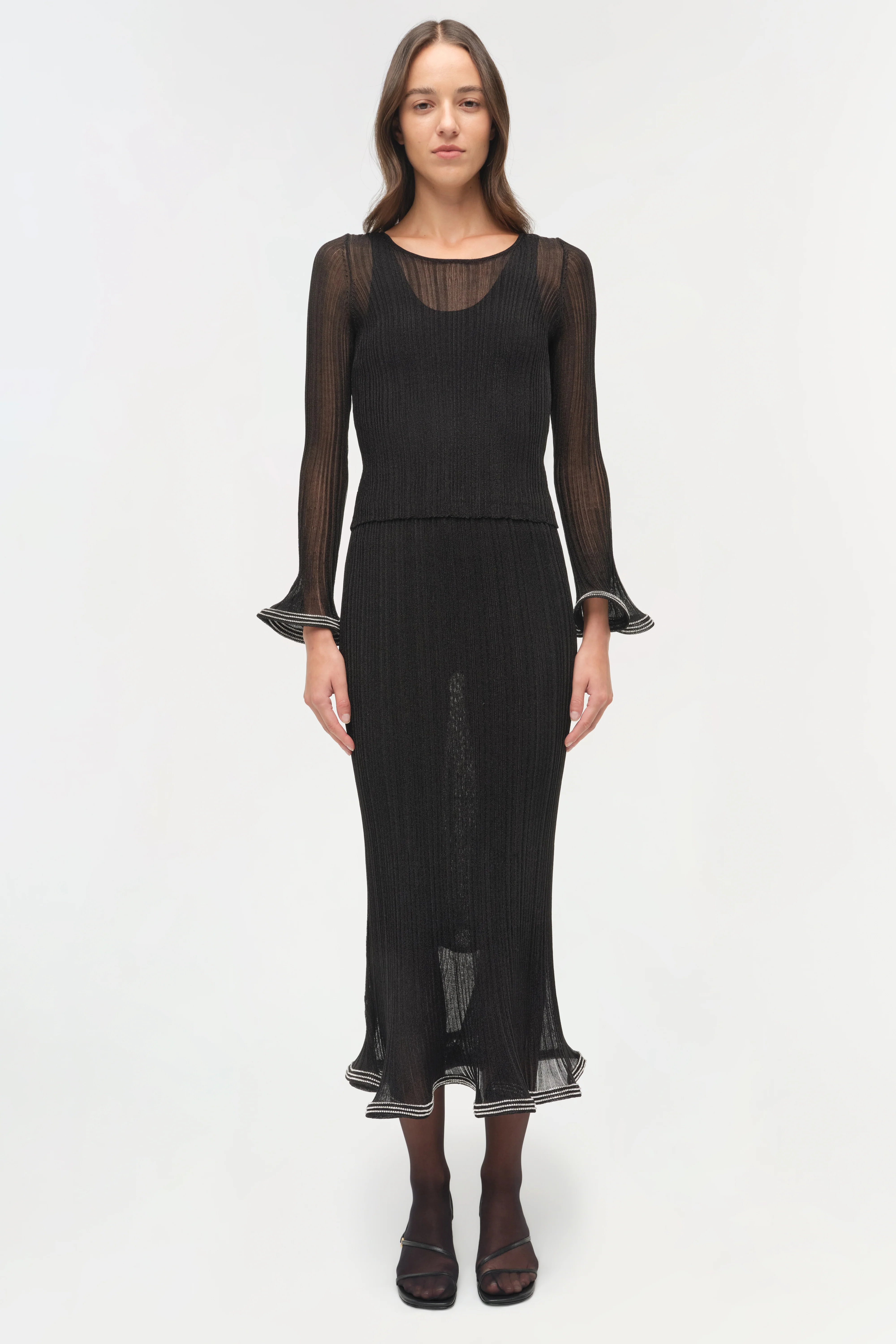 Brighton Metallic Plisse Midi Skirt - Image 6