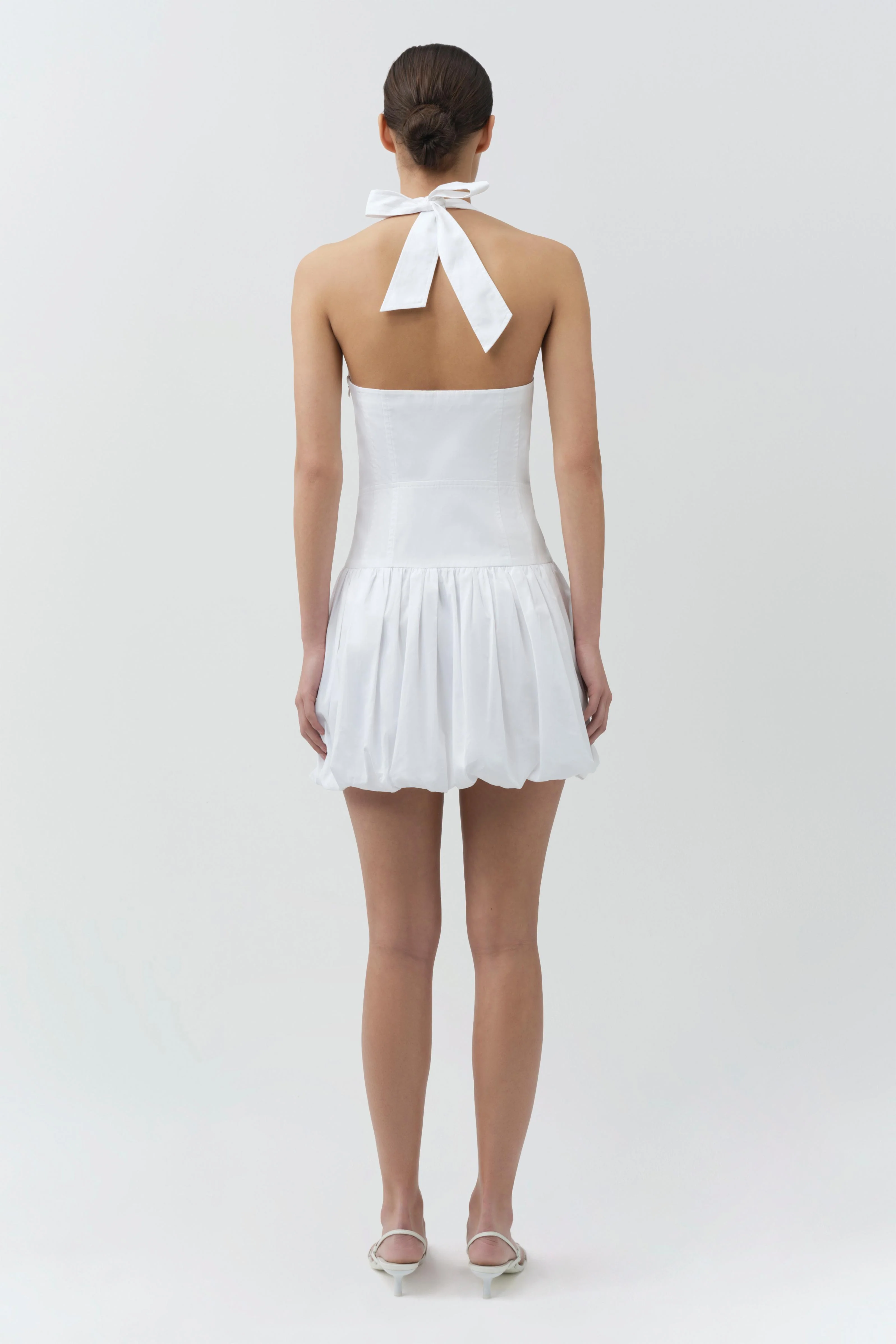 Brooke Cotton Halter Mini Dress - Image 5