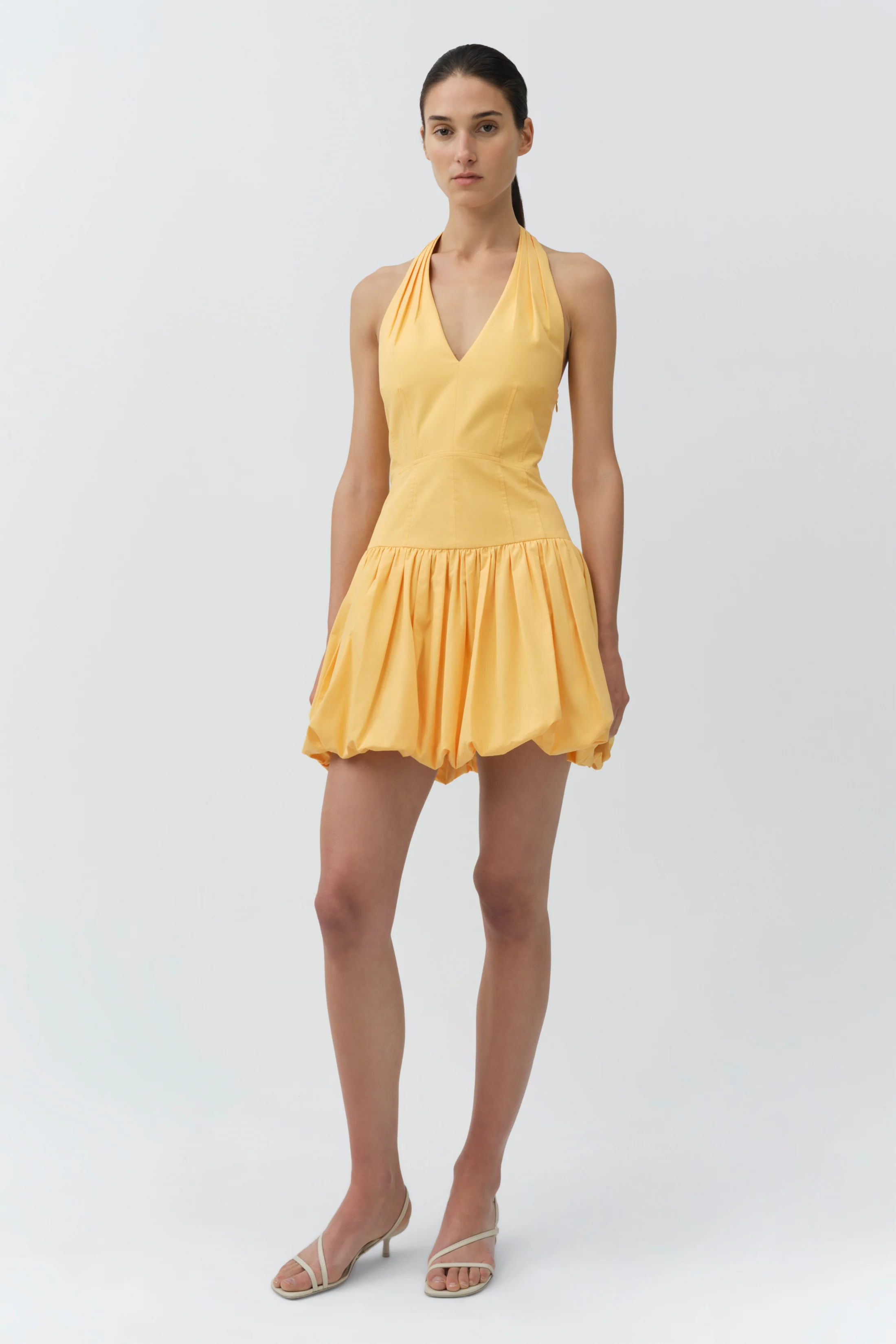 Brooke Cotton Halter Mini Dress - Image 2