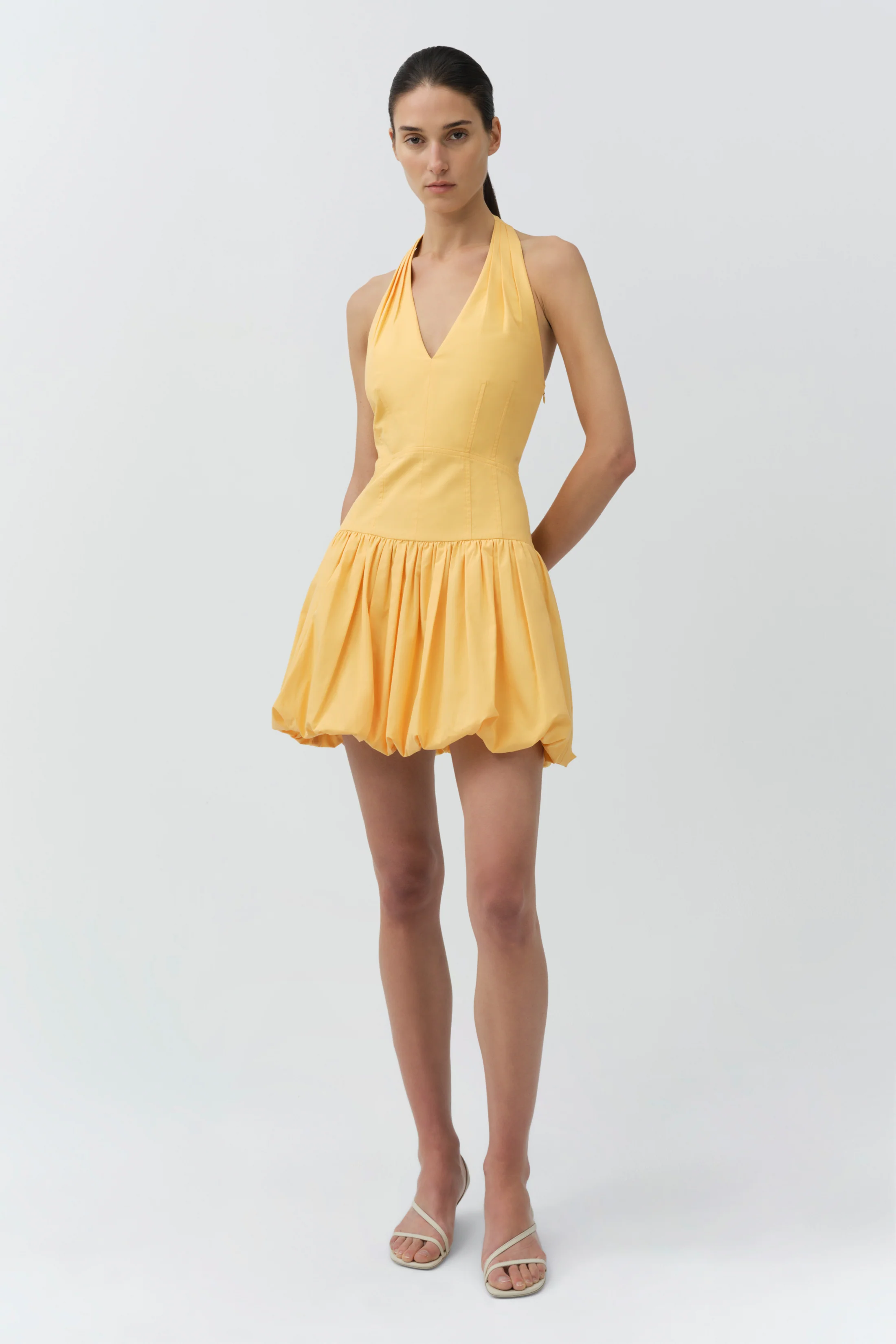 Brooke Cotton Halter Mini Dress - Image 4