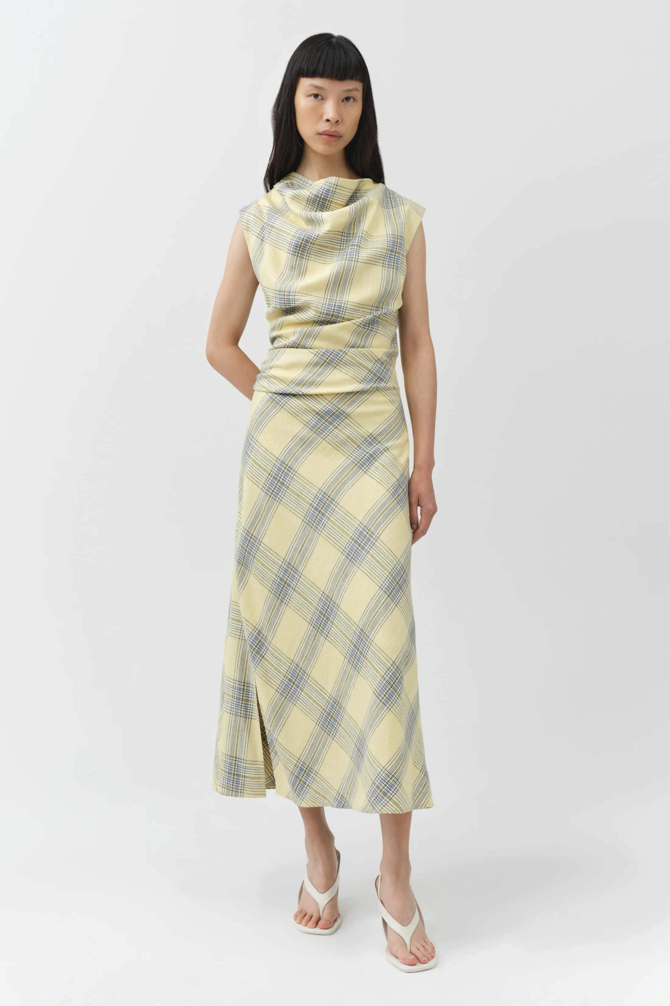 Burke Draped Midi Dress - Image 2